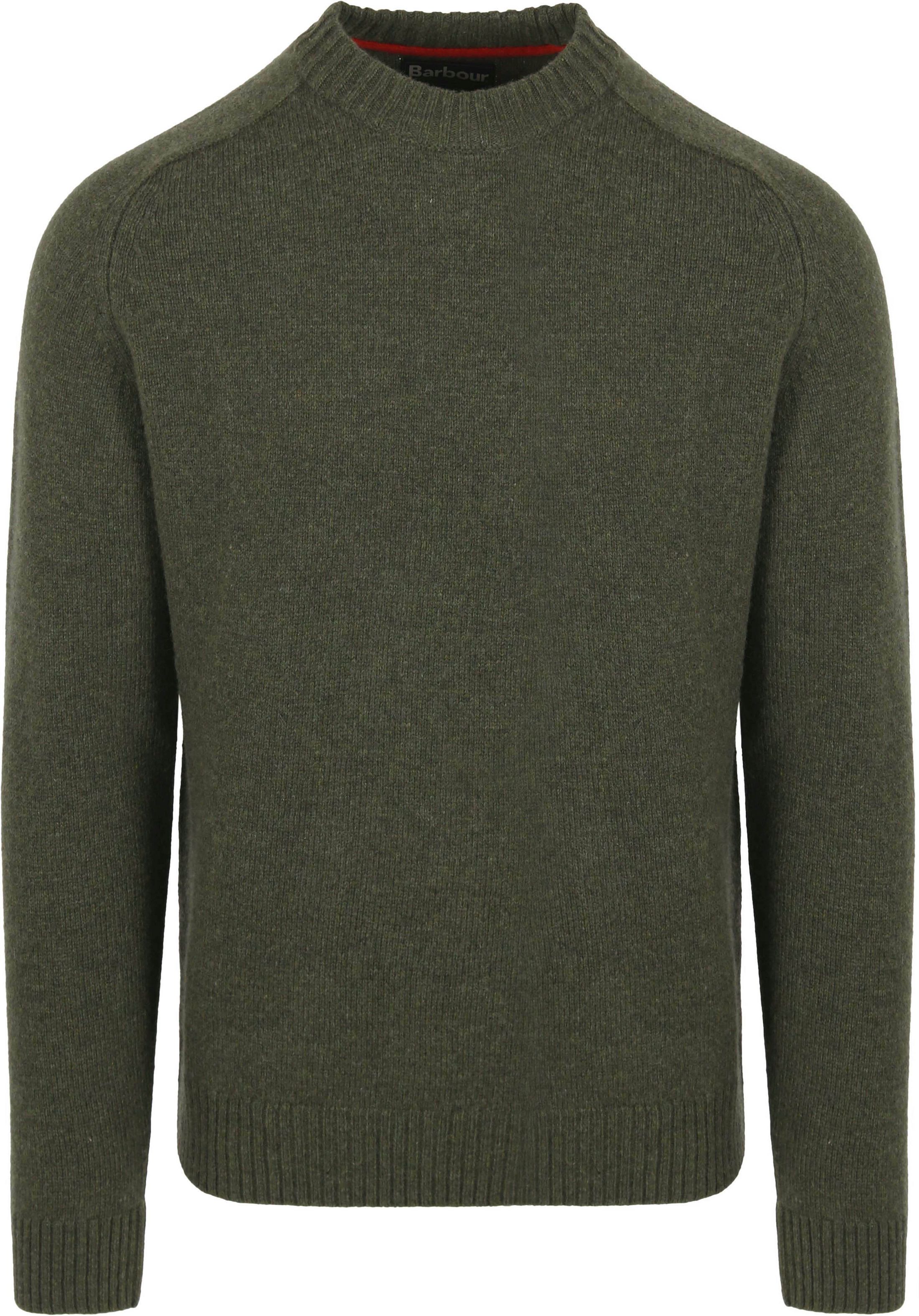 Barbour Grangetown Pullover Wool Olive Green MKN1584-OL54 order online | Suitable