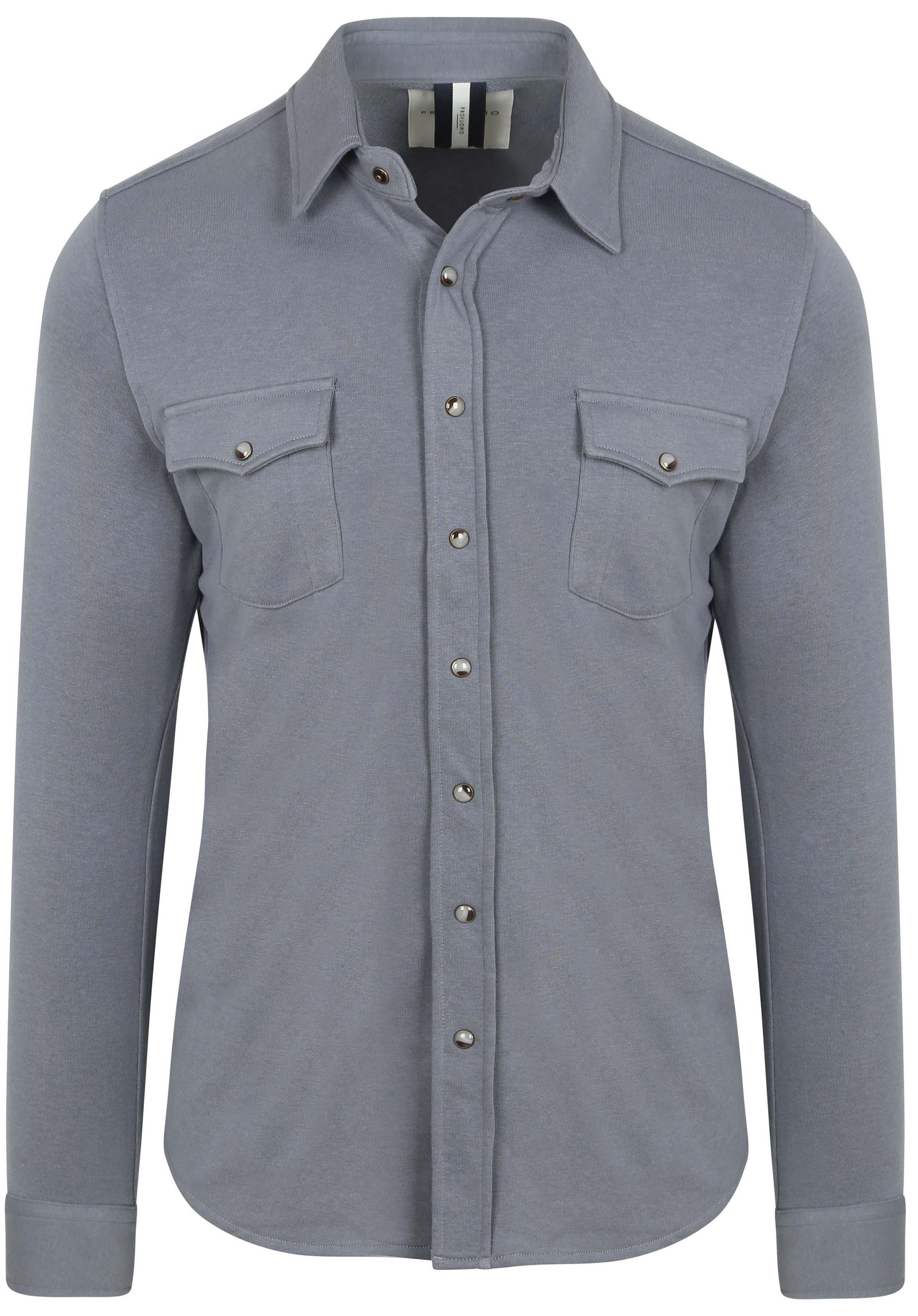 Profuomo Overshirt Western Jersey Blauw PPWF10005D-M kopen | Suitable