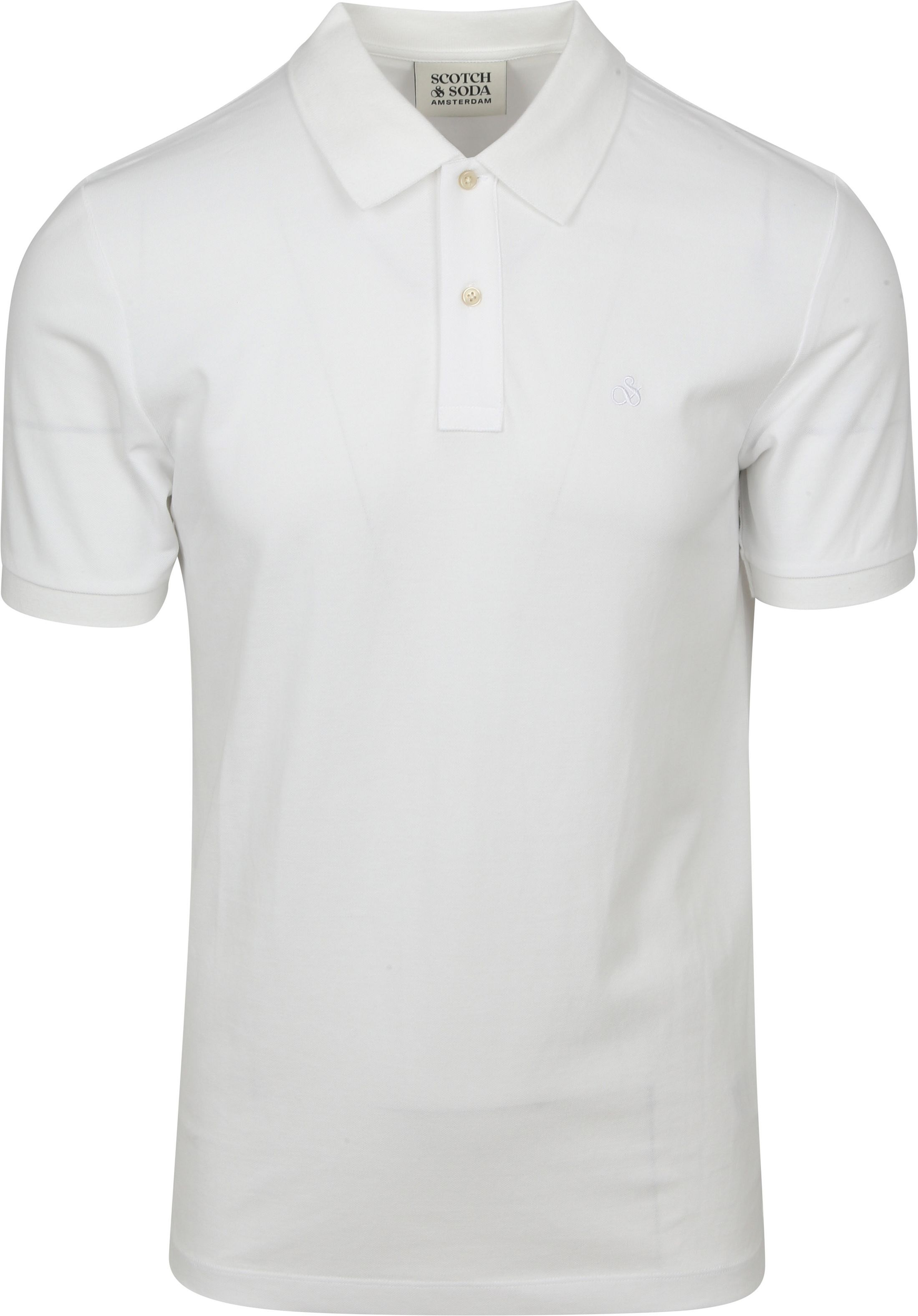 Scotch And Soda Core Piqué Polo Shirt White order online | 179201-100 | Suitable Lithuania