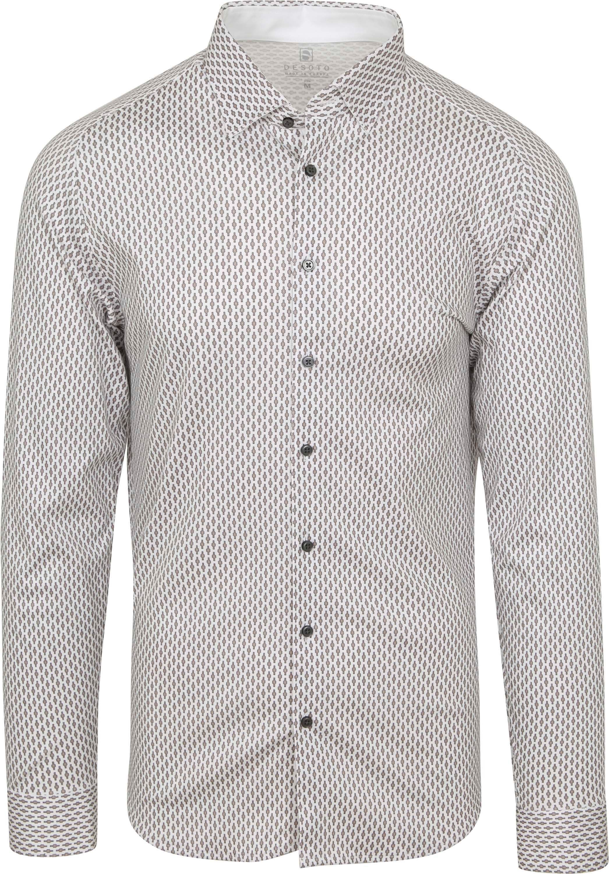 Desoto Shirt Non Iron Full Print White 57428-3-750 order online | Suitable