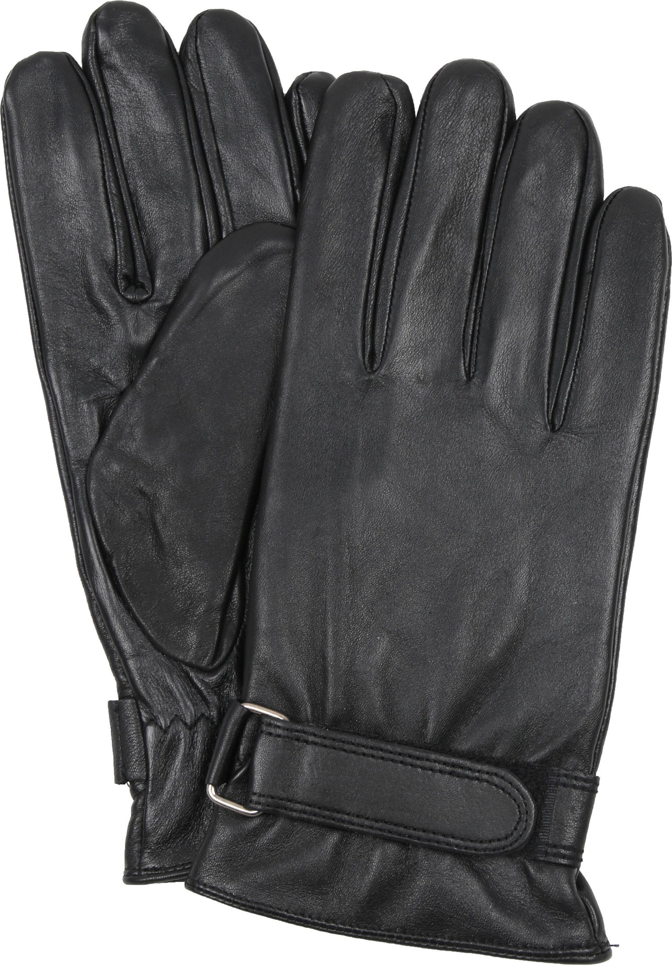 Suitable Leather Velcro Gloves Black size 10