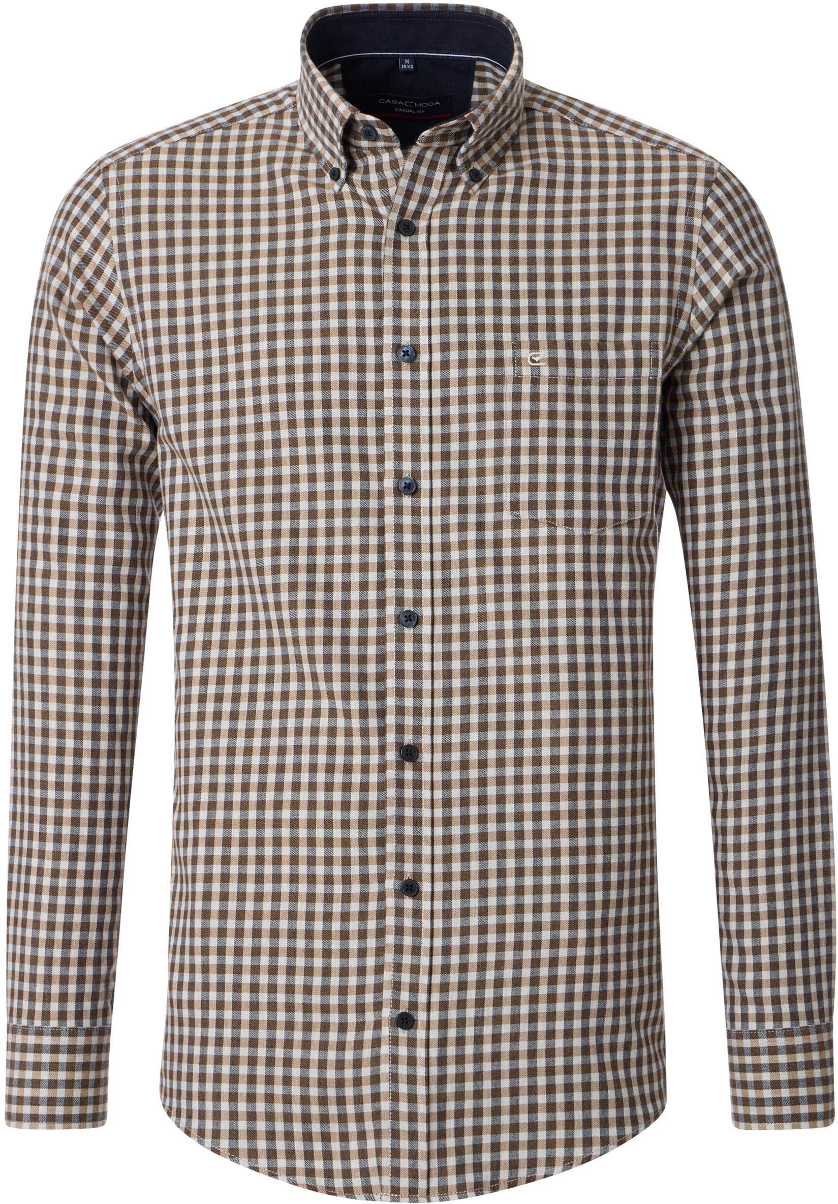 Casa Moda Casual Shirt Checks Beige 444304000-600 order online | Suitable