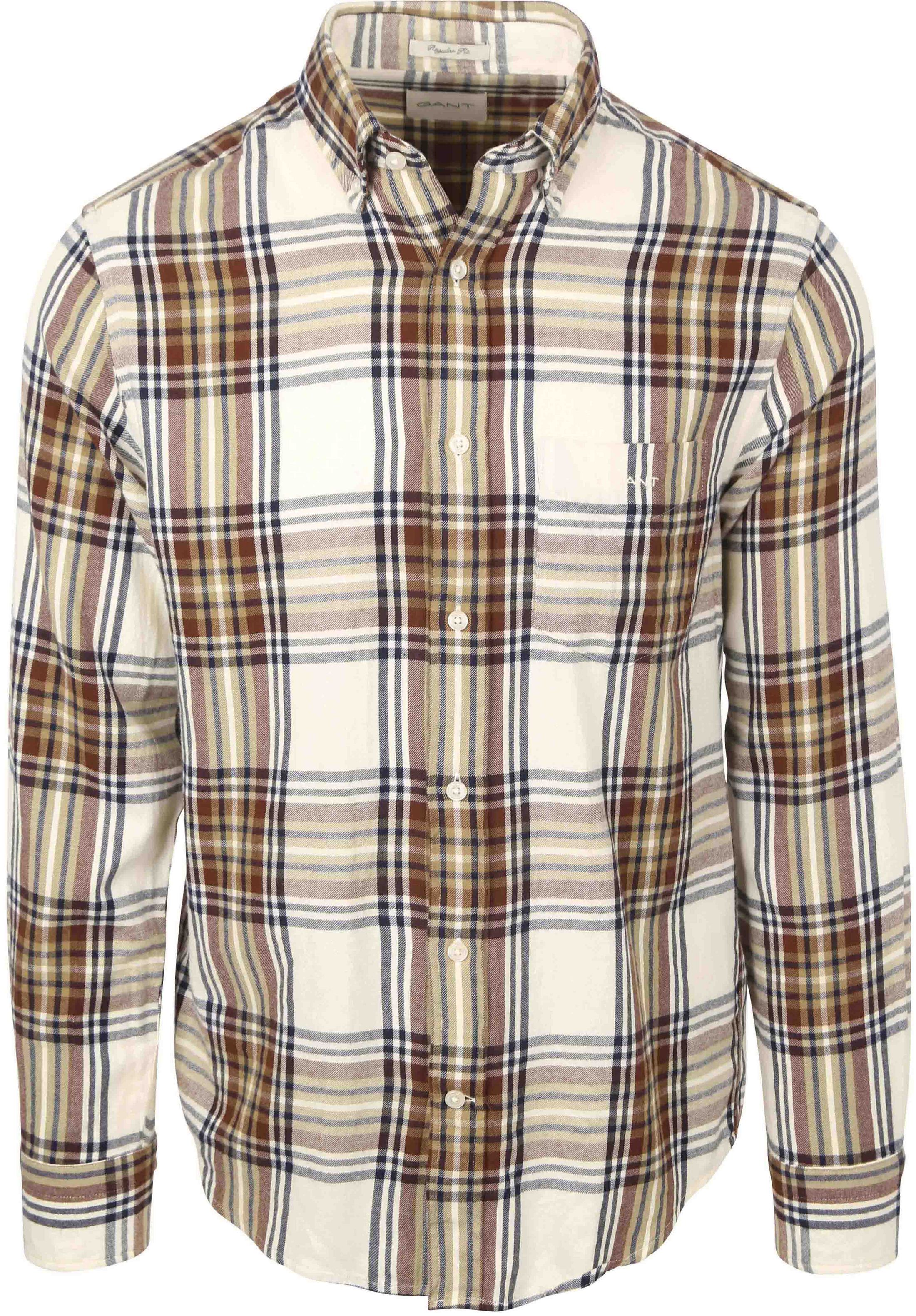 Gant Hemd Flanell Kariert Ecru 3250243-130 kaufen | Suitable