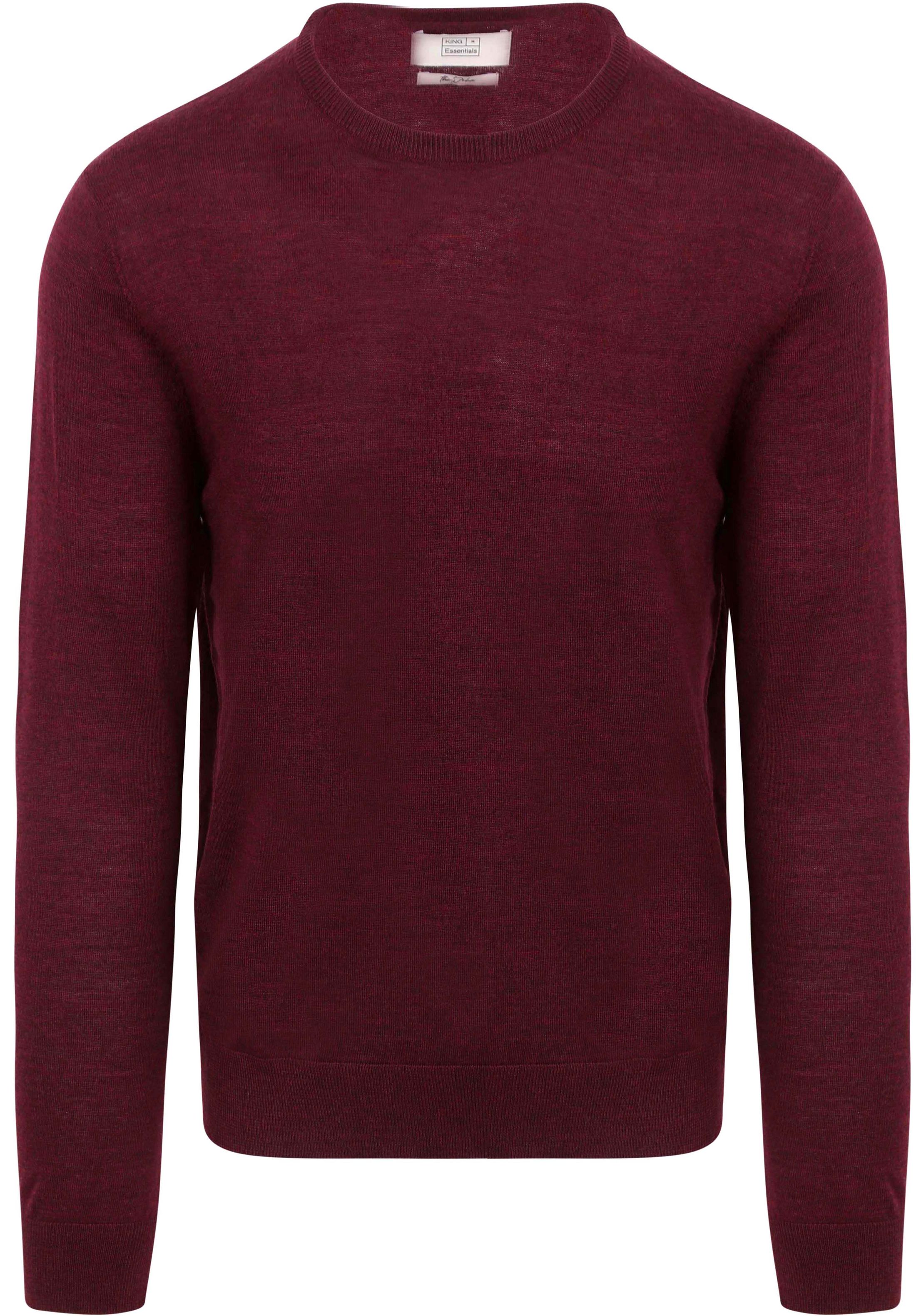 King Essentials The John Pullover Merino Burgundy KM111030001-P080T kopen | Suitable