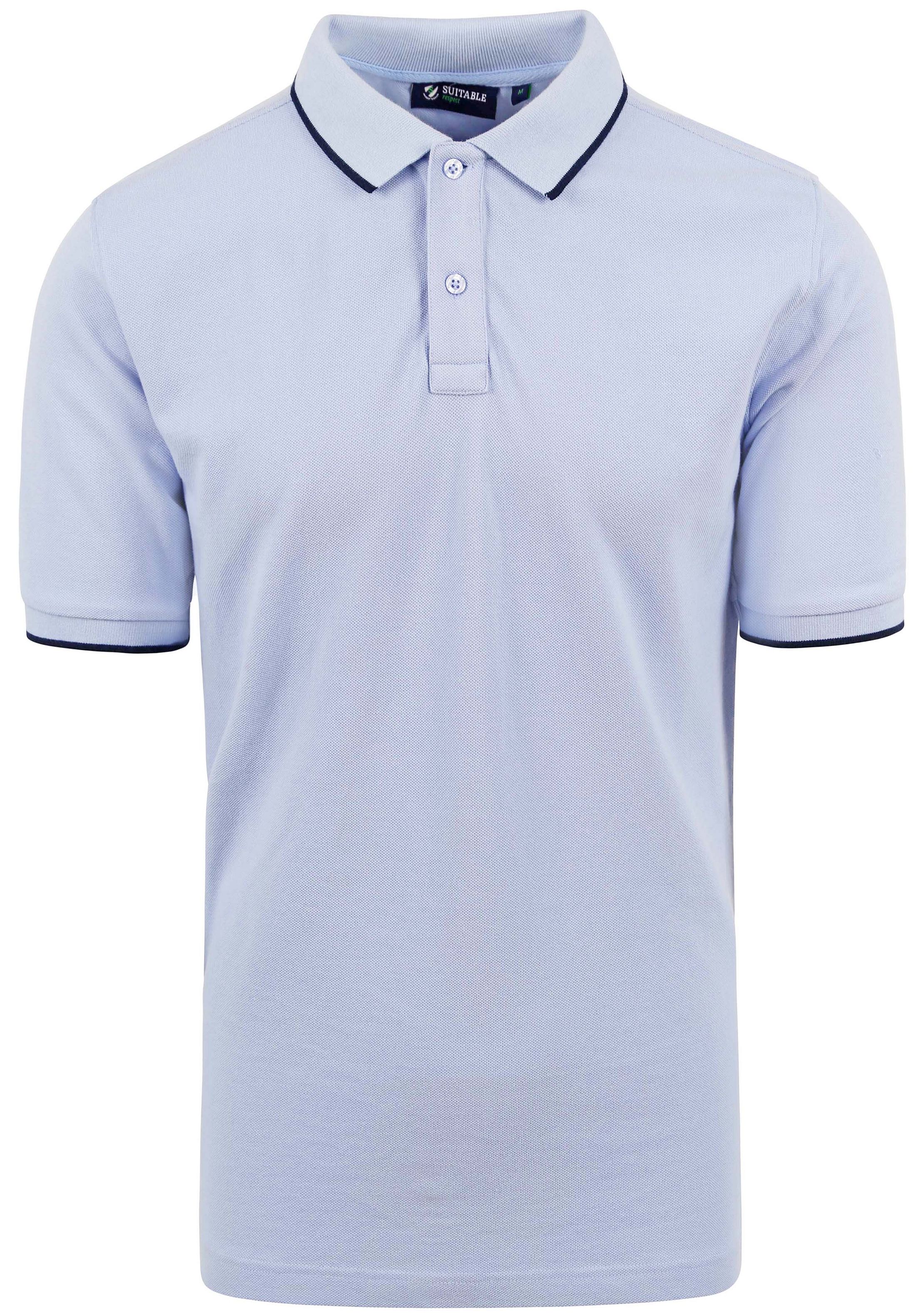 Suitable Respect Polo Shirt Tip Ferry Light Blue order online | RSP-23TPF-BL | Suitable Lithuania