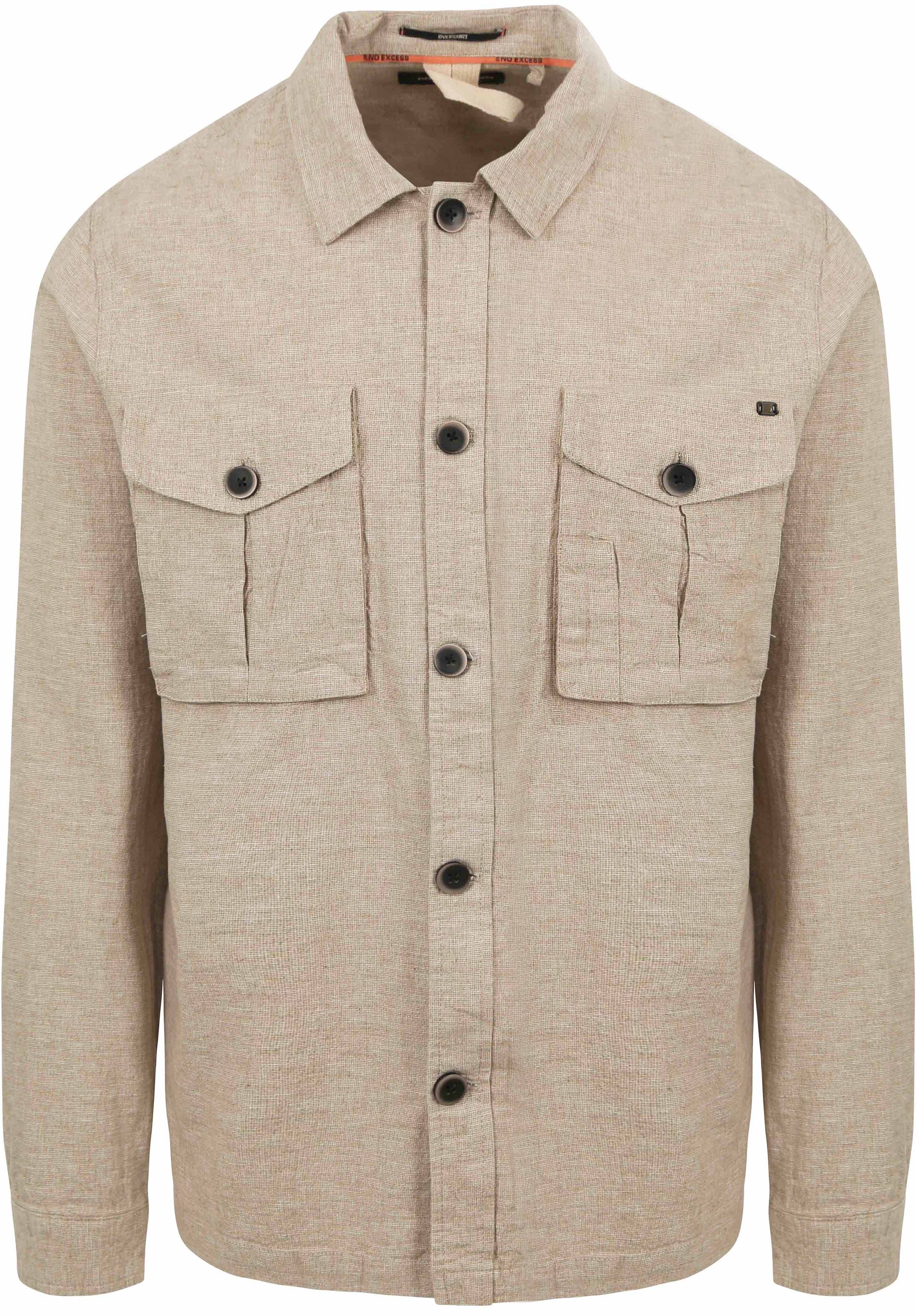 No Excess Overshirt Linen Beige order online | 23510229-043 | Suitable Norway
