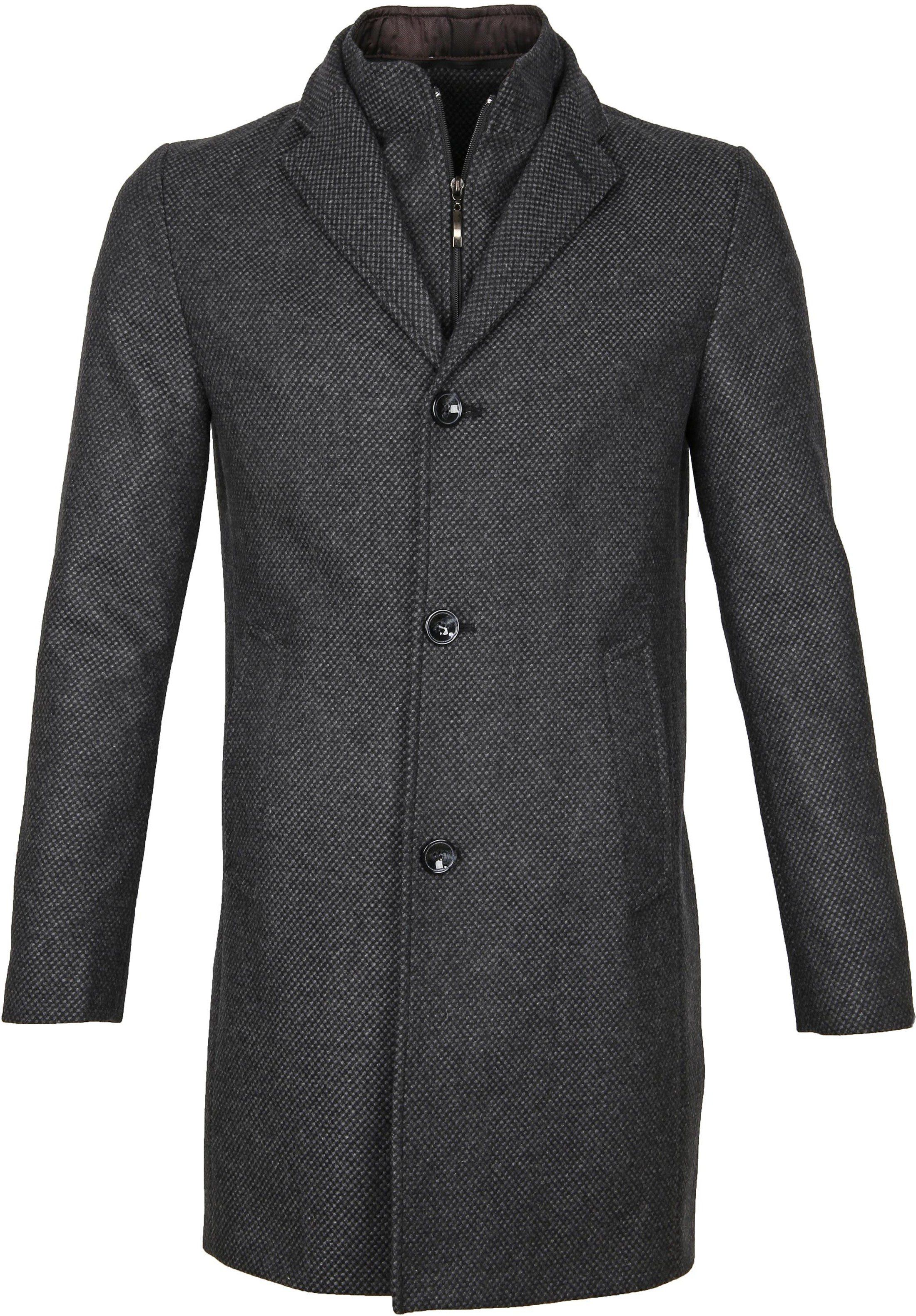 Suitable Coat Karel Anthracite Black Dark Grey Grey size 42-R