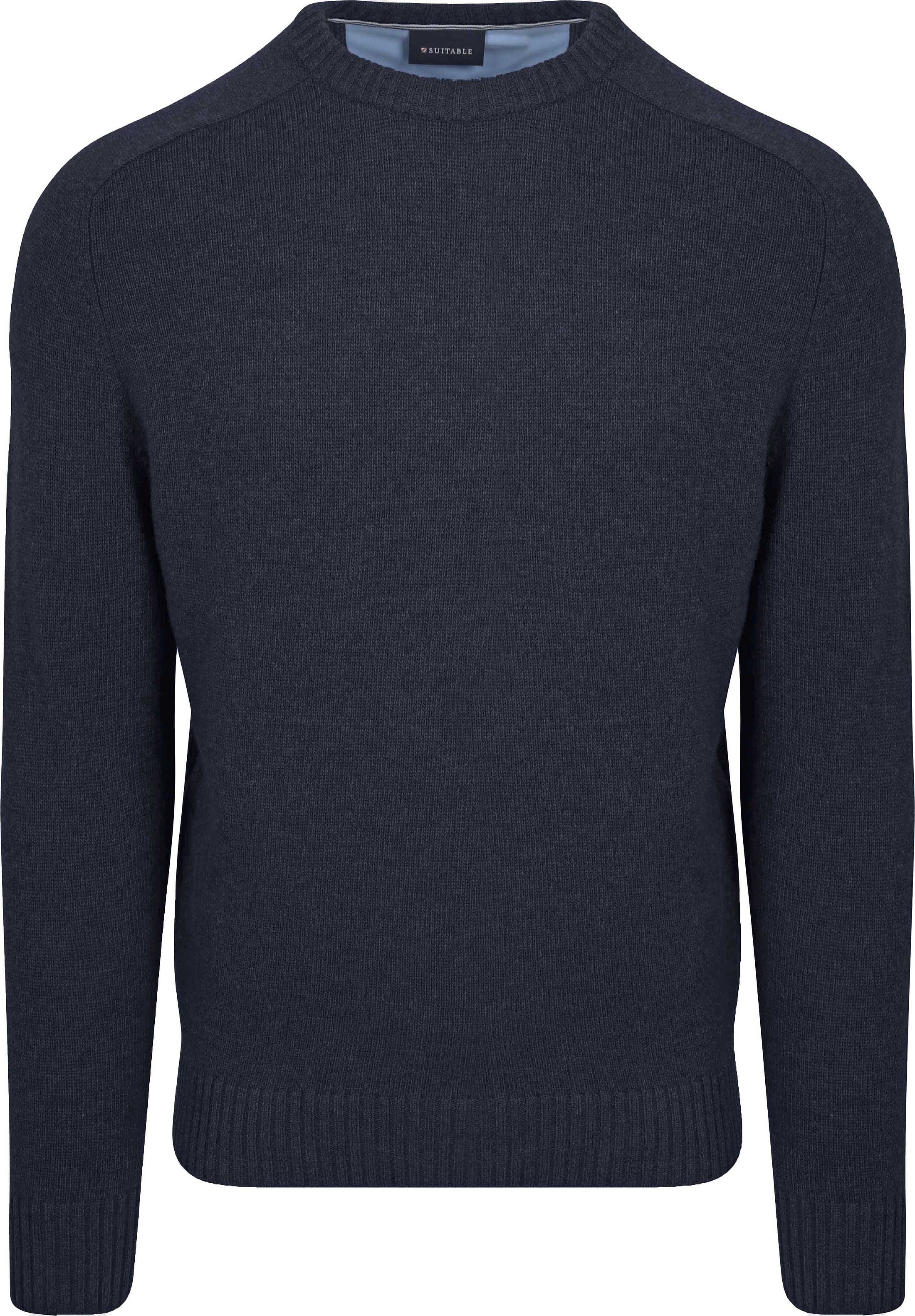 Suitable Lamswol Trui Ronde Hals Navy PU-LMBS-O-24 Navy kopen | Suitable