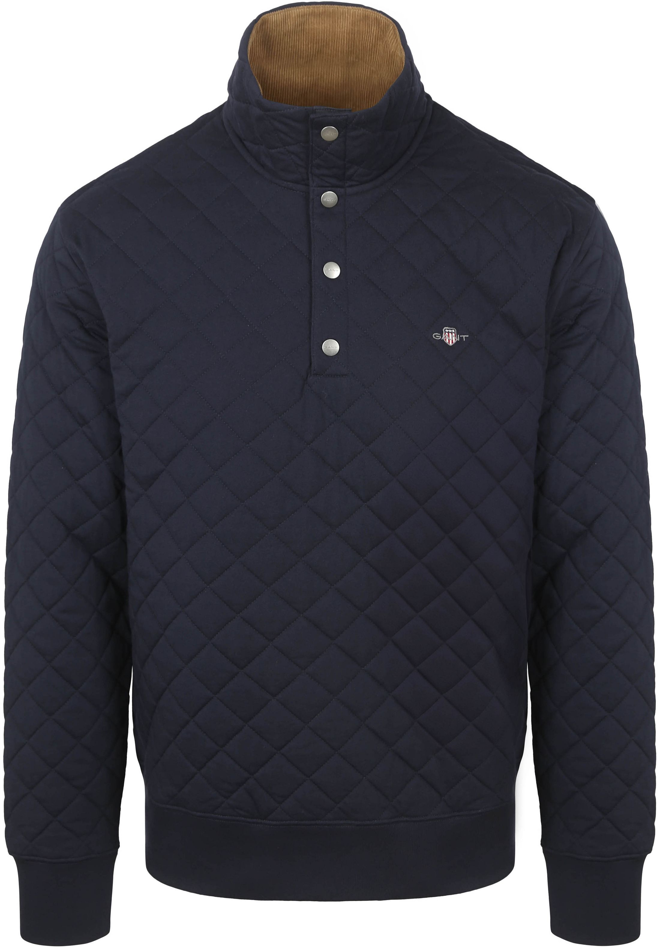Gant Quilted Mocker Sweater Navy order online | Suitable