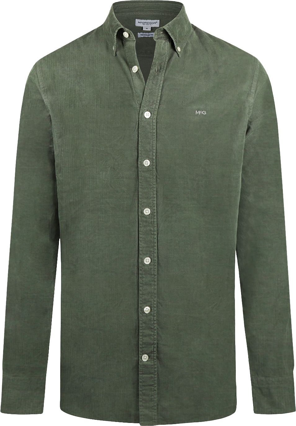 McGregor Shirt Corduroy Sage Green order online | MM242.6001.06-5107 | Suitable Spain
