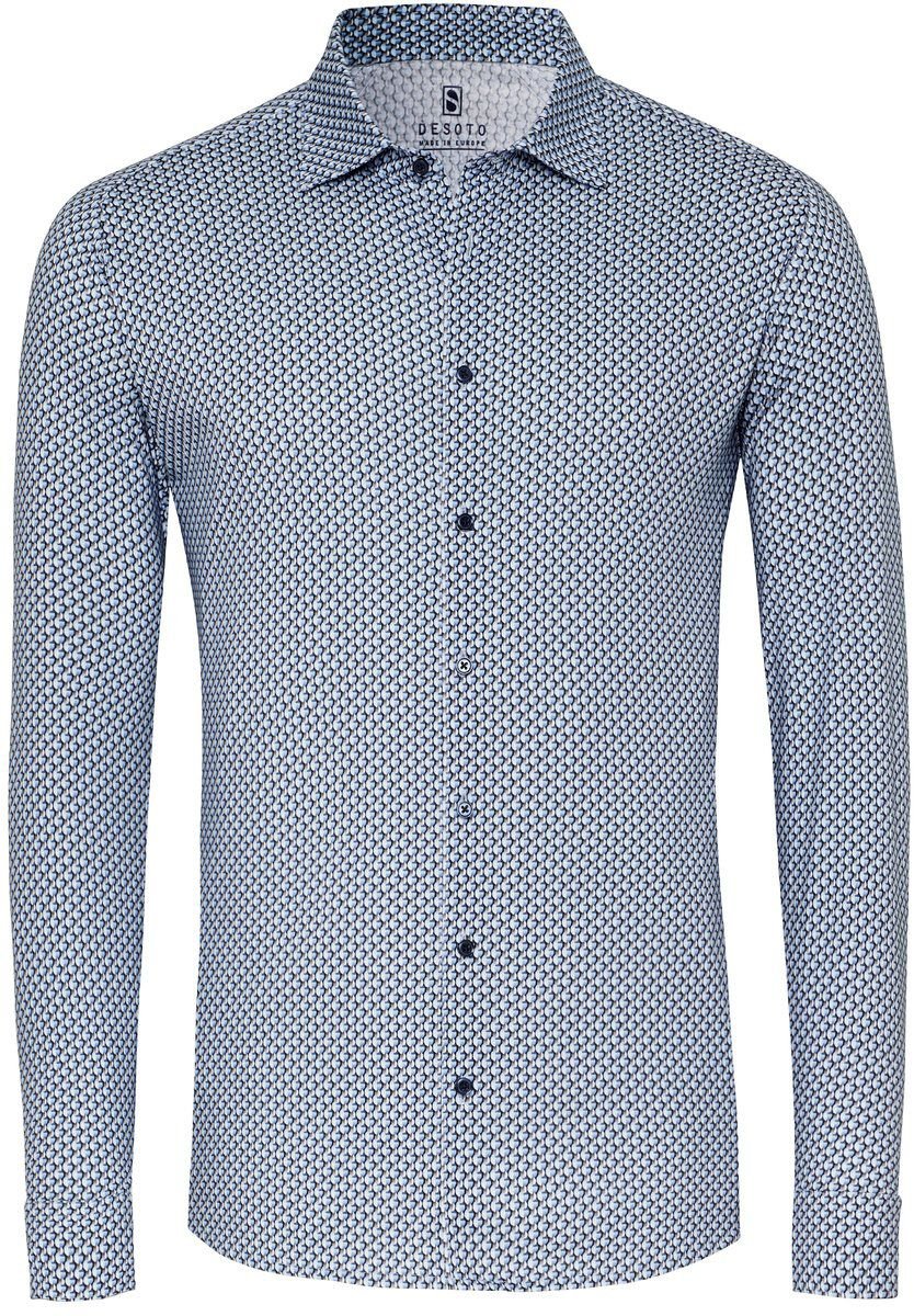 DESOTO Hemd Druck New Moon Blau kaufen | 78128-3-526 | Suitable