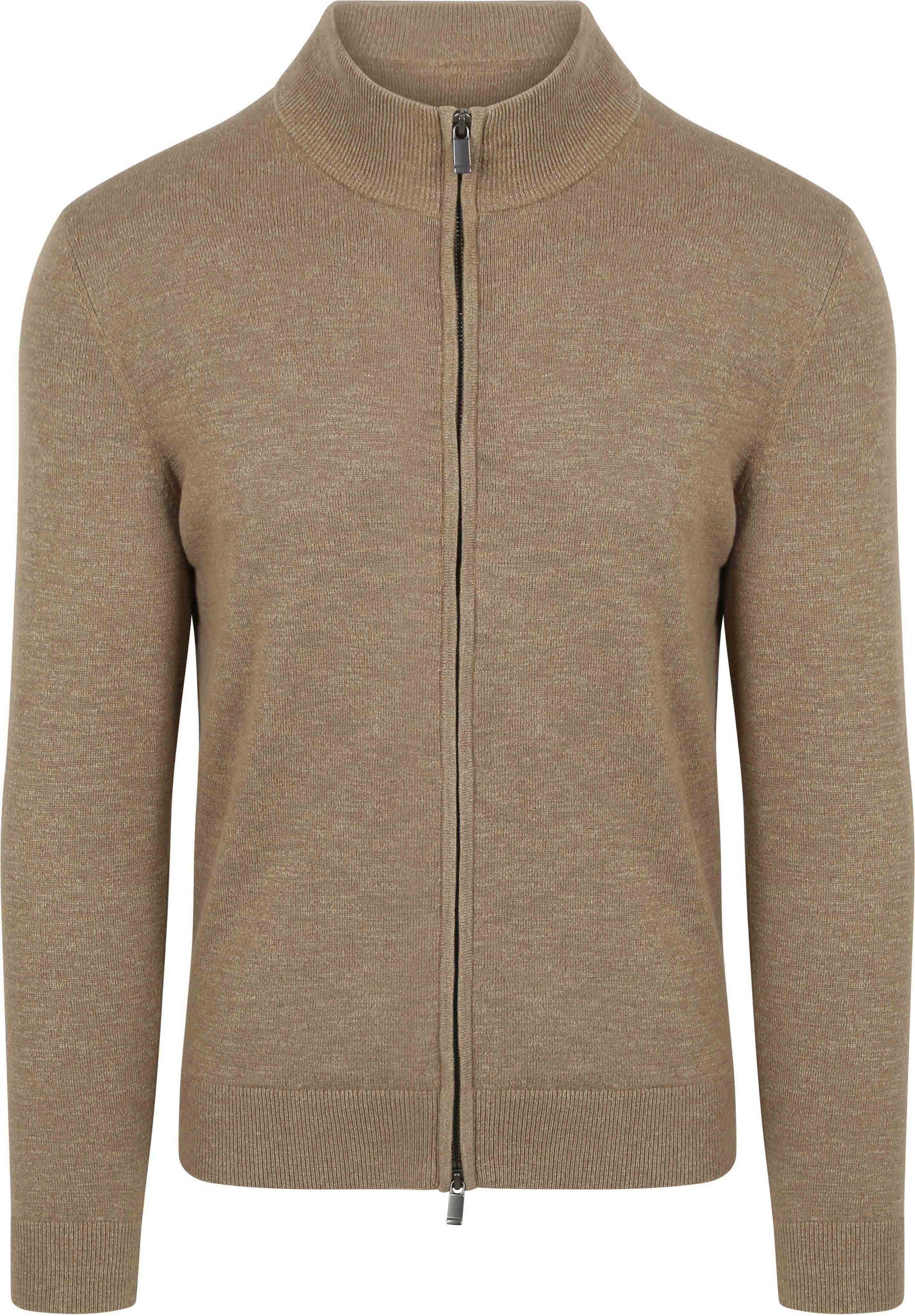 Suitable Cardigan Slub Yarn Beige CA-FZ-SLUBPLAIN-25.01 FCD 34305 desert order online | Suitable