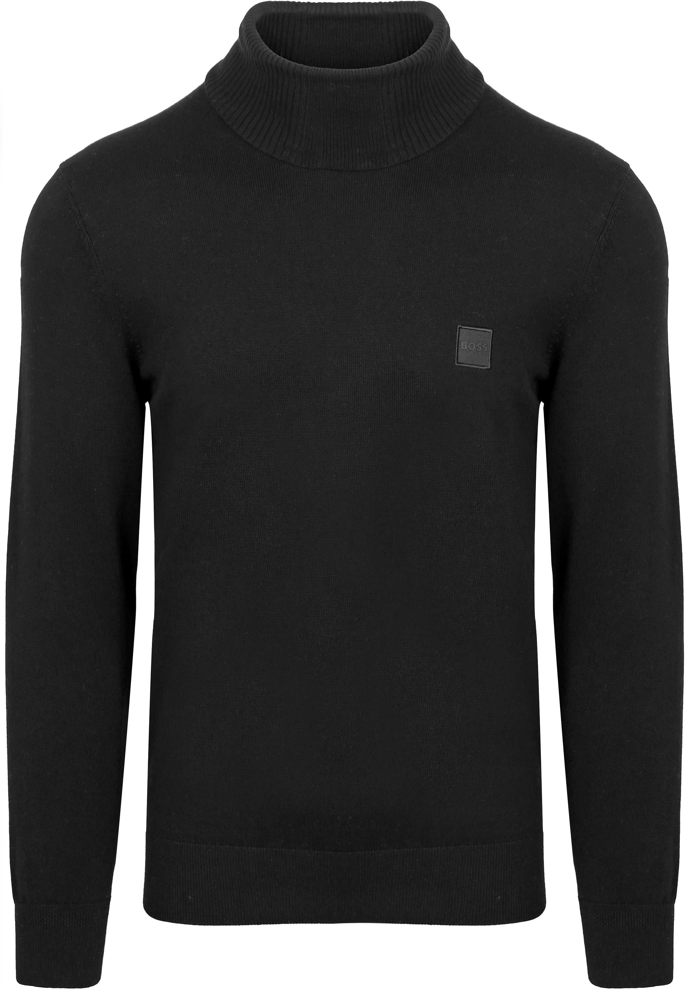 BOSS Rollneck Pullover Akiro Black order online | 50527573-001 | Suitable Lithuania