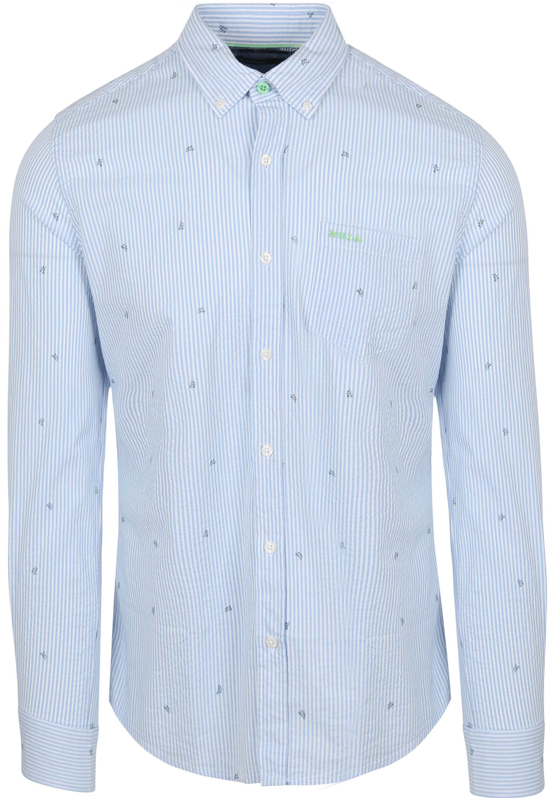 NZA Overhemd Julius Print Blauw 25BN552-1675 kopen | Suitable