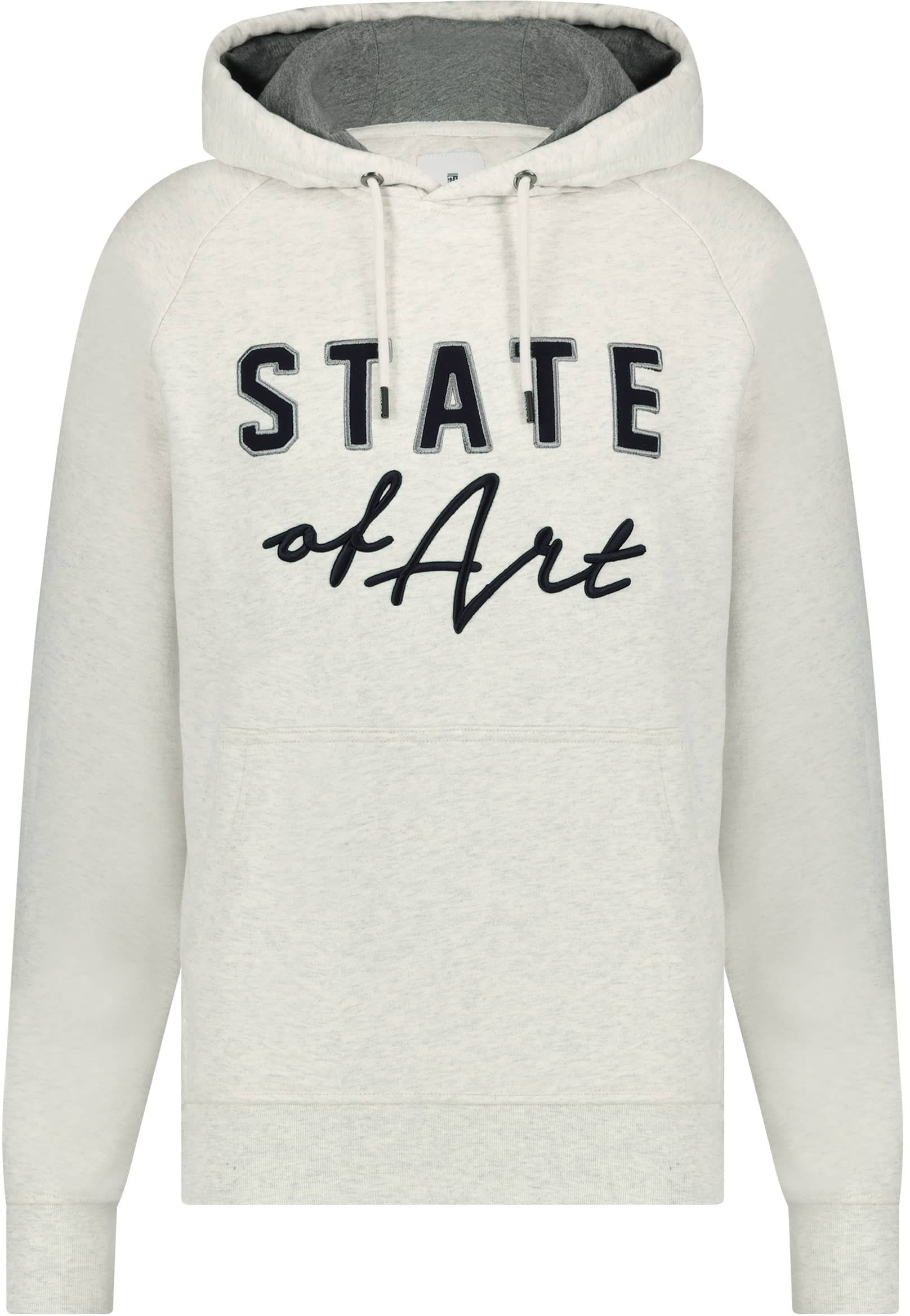 State Of Art Hoodie Logo Greige Grey Off-White size L