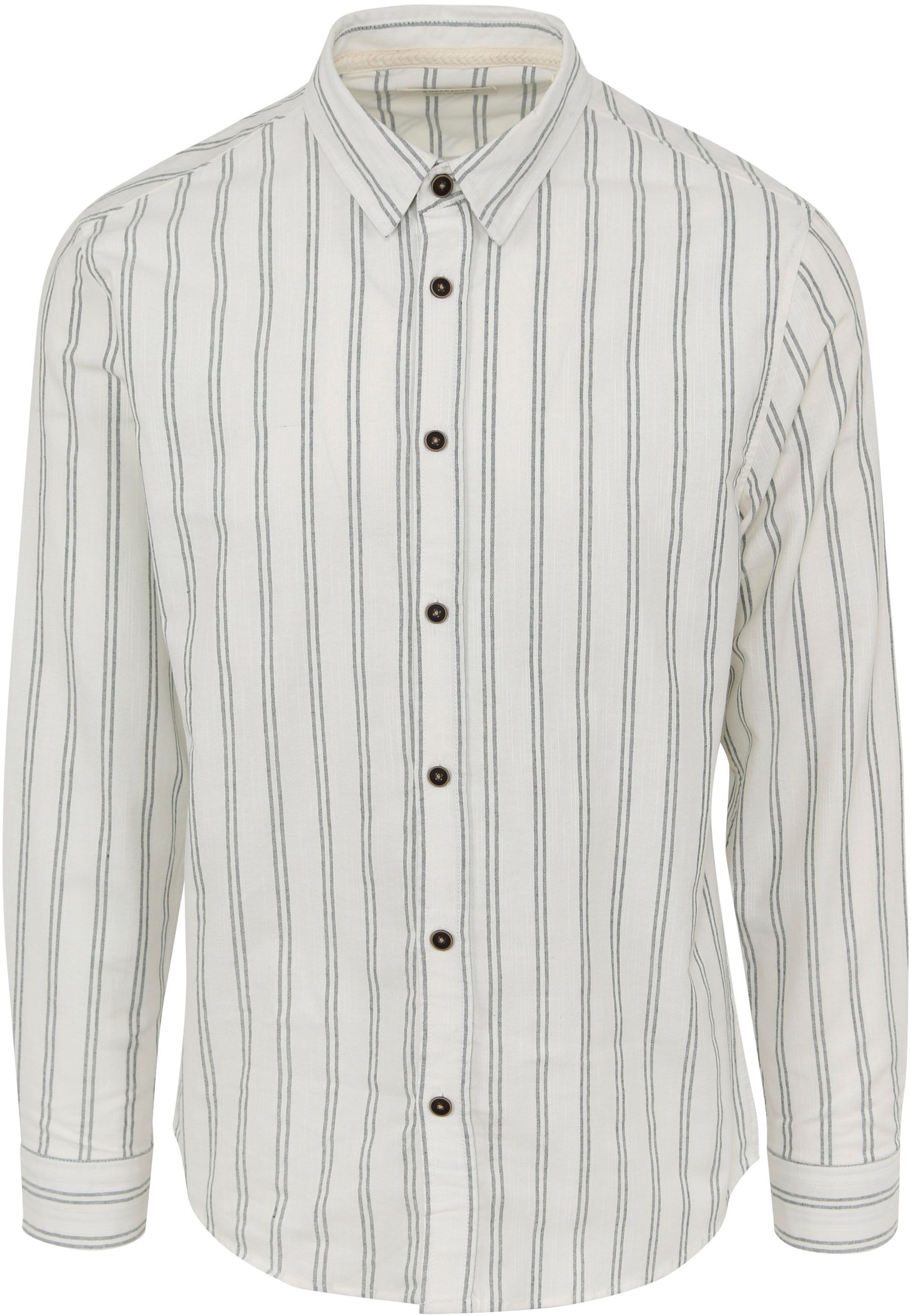 Anerkjendt Shirt Leif White Striped 9010444009 order online | Suitable