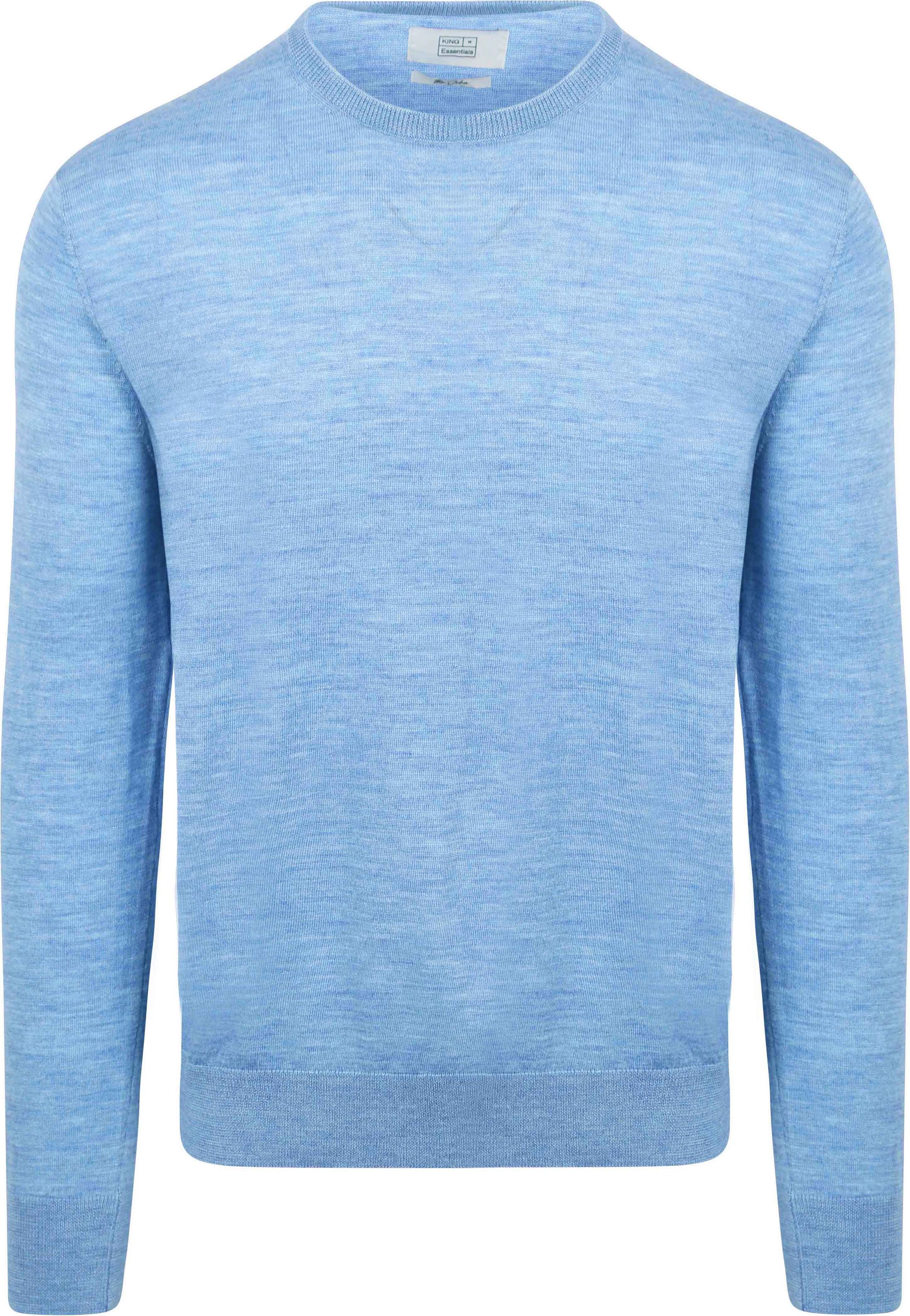 King Essentials The John Pullover Merino Lichtblauw KM111030001-B022T kopen | Suitable