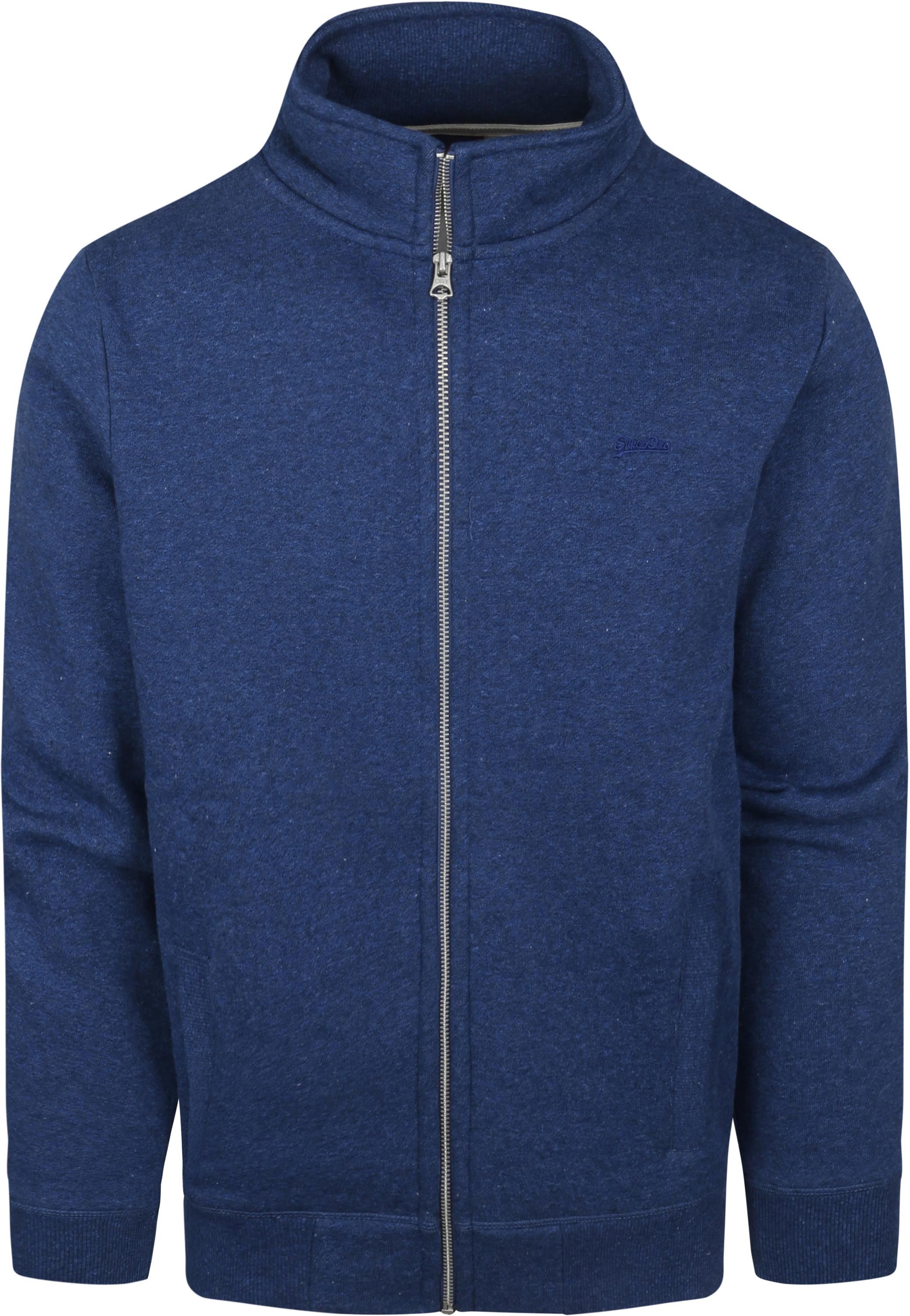 Superdry Classic Zip Sweater Dark Dark Blue Blue size 3XL