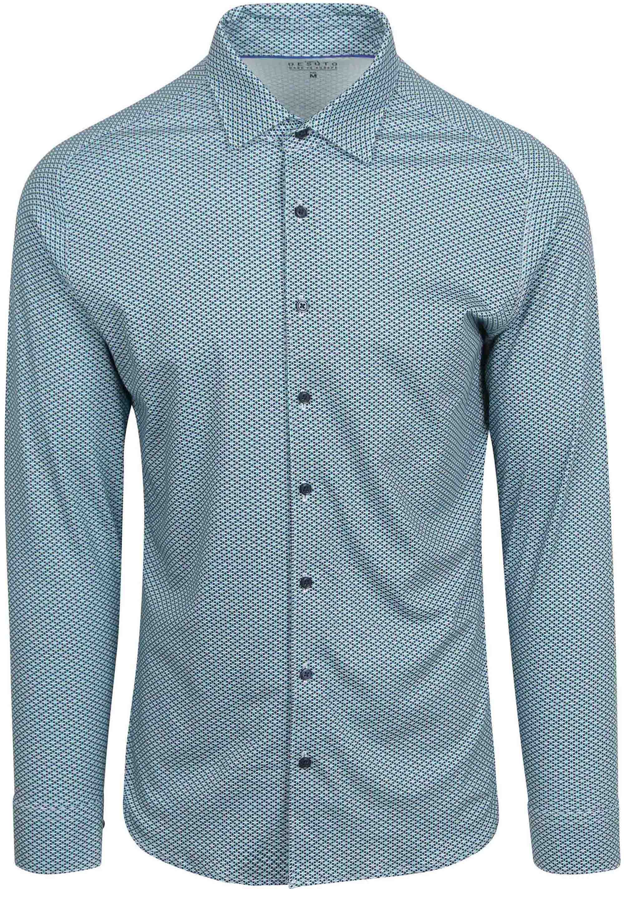 Desoto Shirt Print Floral Blue Green order online | 82228-3-623 | Suitable Norway