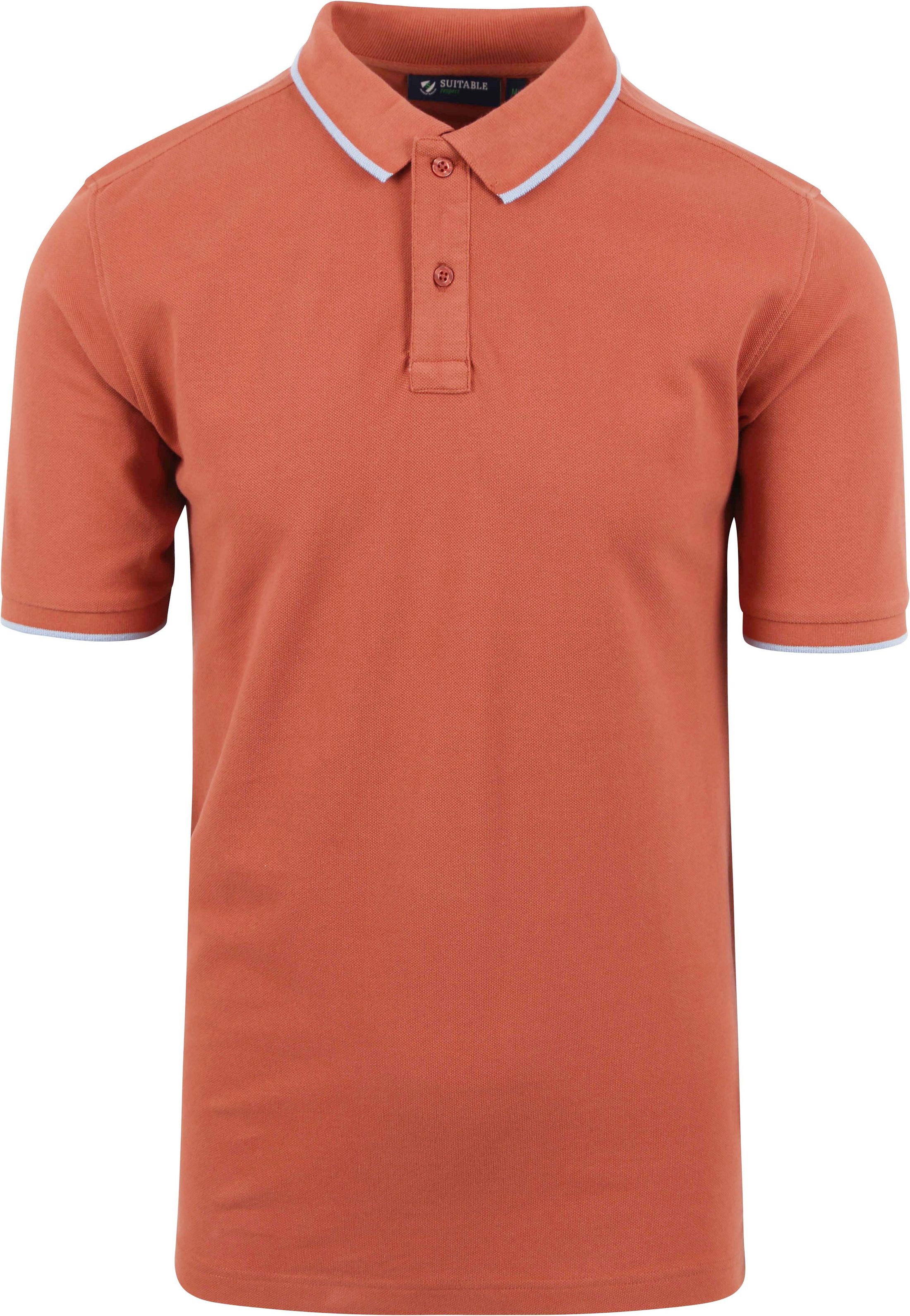 Suitable Respect Polo Shirt Tip Ferry Terracotta order online | RSP-23TPF-RE | Suitable Spain