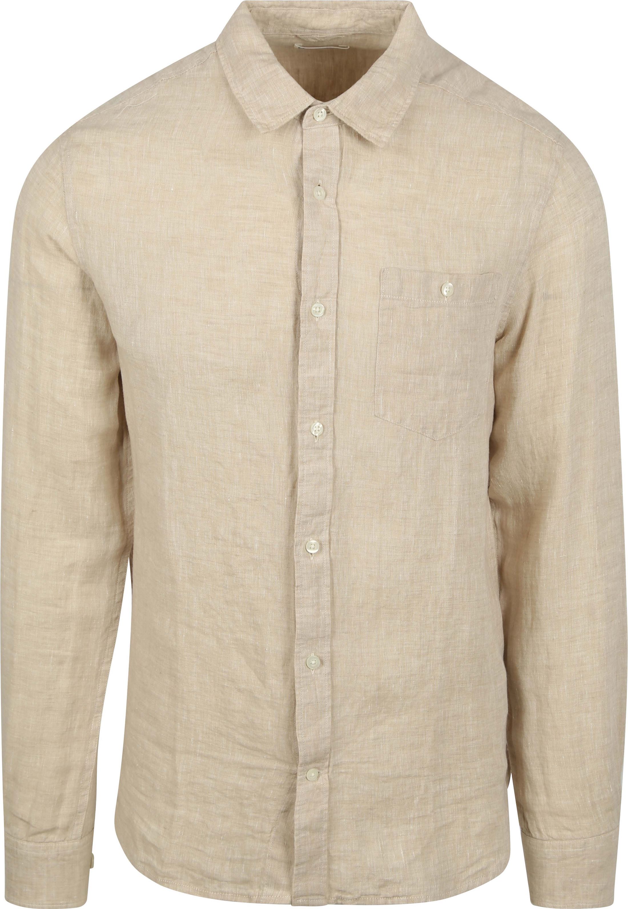 KnowledgeCotton Apparel Shirt Linen Ecru 1090011-1449 order online | Suitable