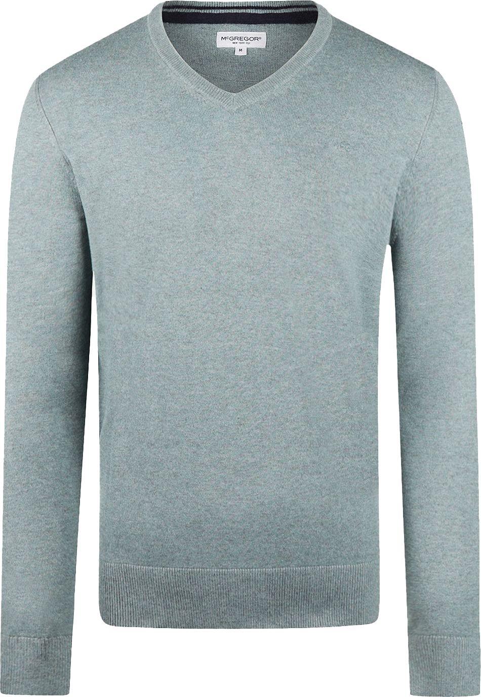 McGregor Pullover Merino Wool V-Neck Sage Green MM242.1201.01-5107 order online | Suitable