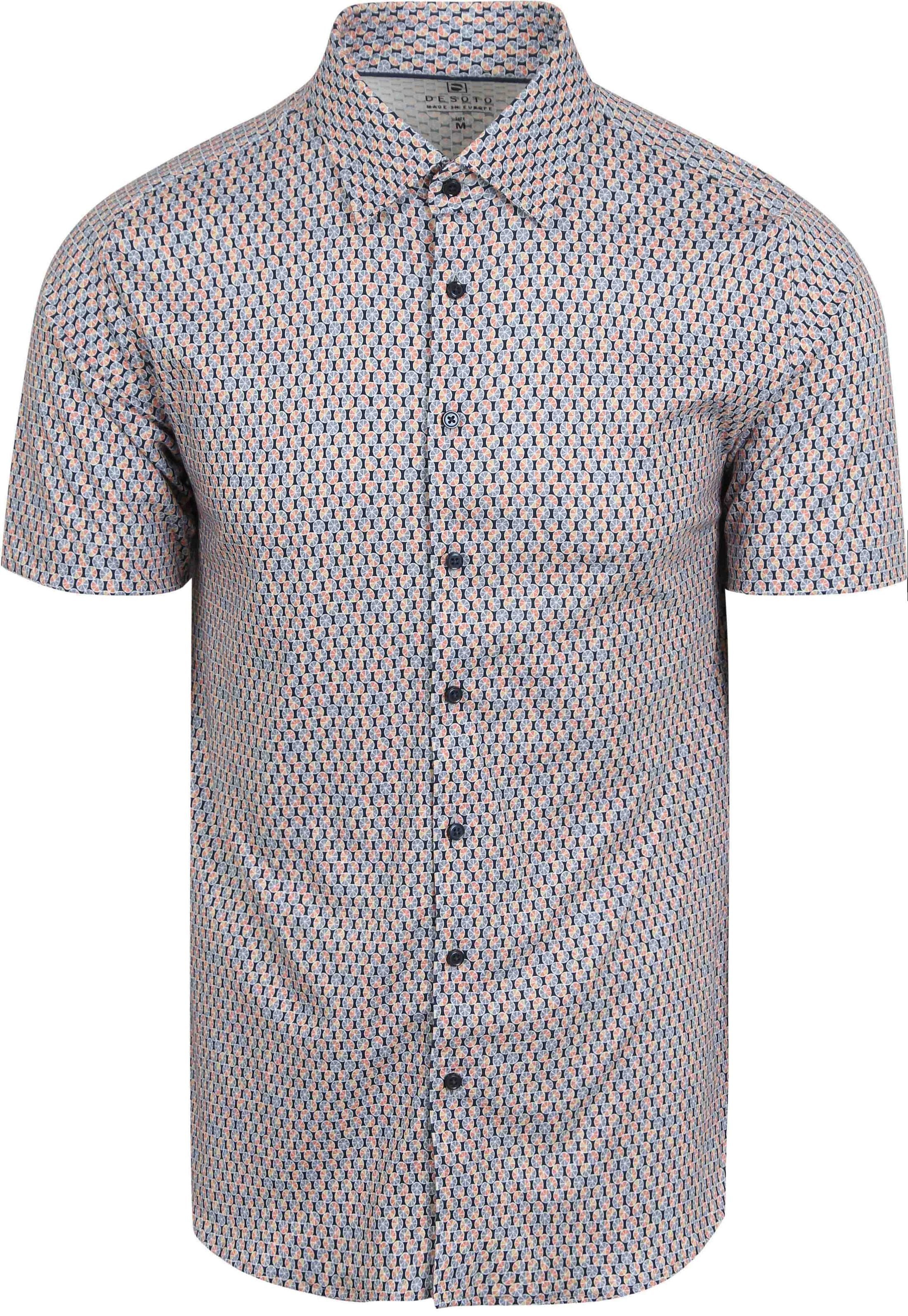 Desoto Short Sleeve Jersey Overhemd Grapefruit Multicolor 82132-3-321 kopen | Suitable