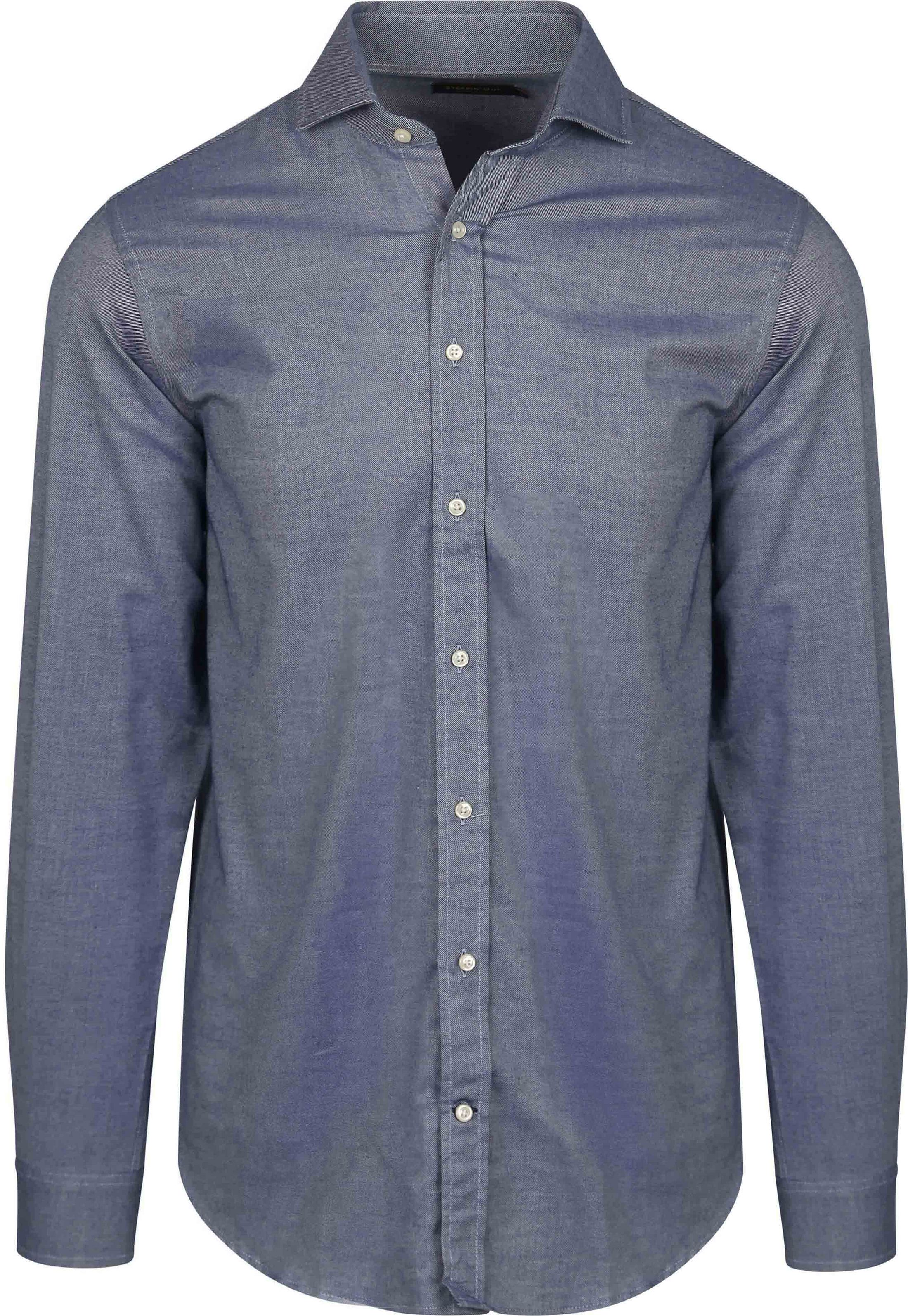Steppin' Out Shirt Twill Blue  SM6001.0023-Navy order online | Suitable