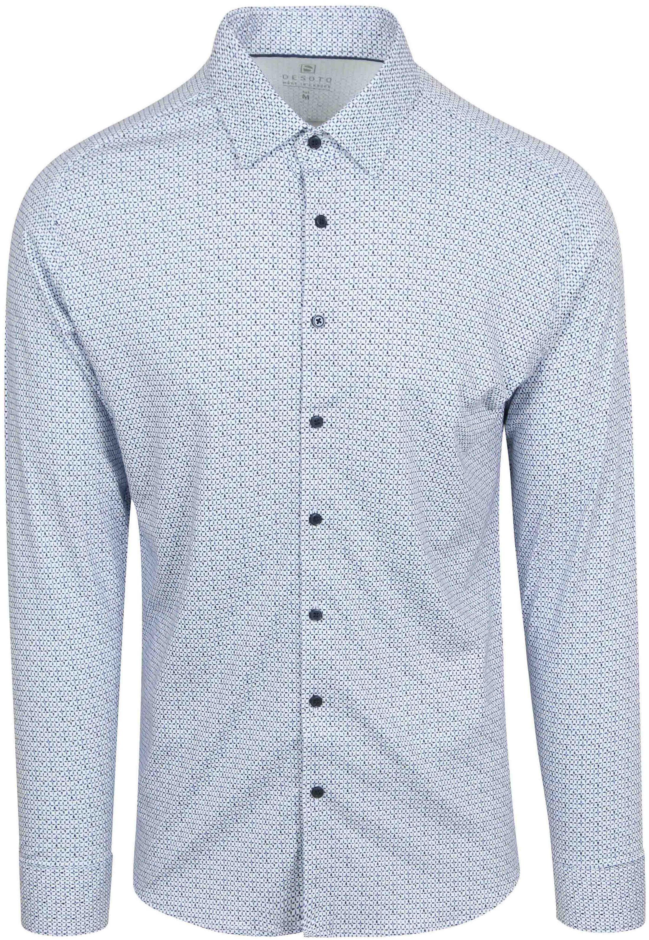 DESOTO Hemd Druck Hellblau kaufen | 81028-3-155 | Suitable
