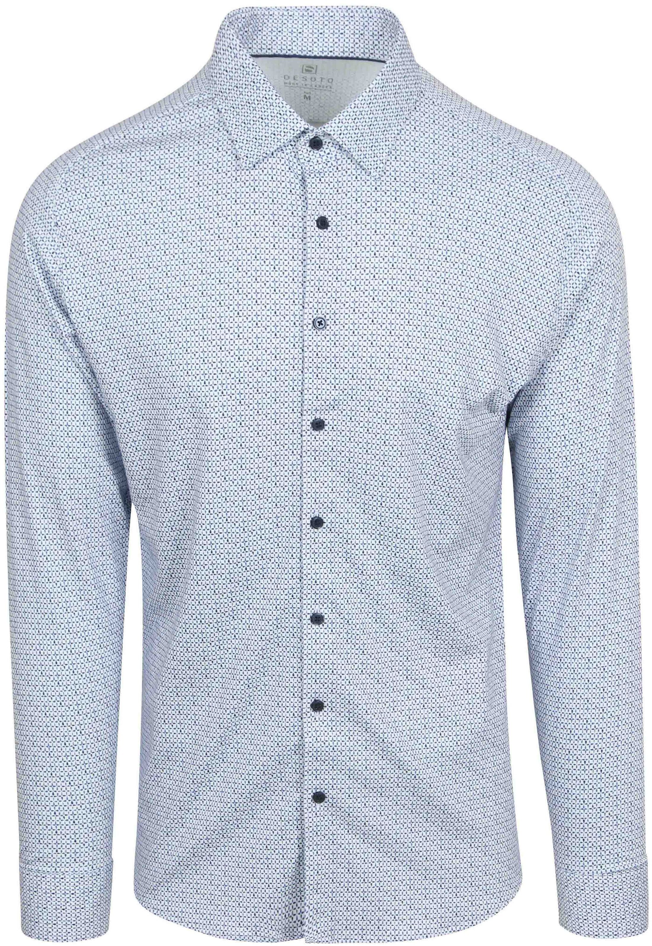 Desoto Shirt Print Light Blue order online | 81028-3-155 | Suitable Norway