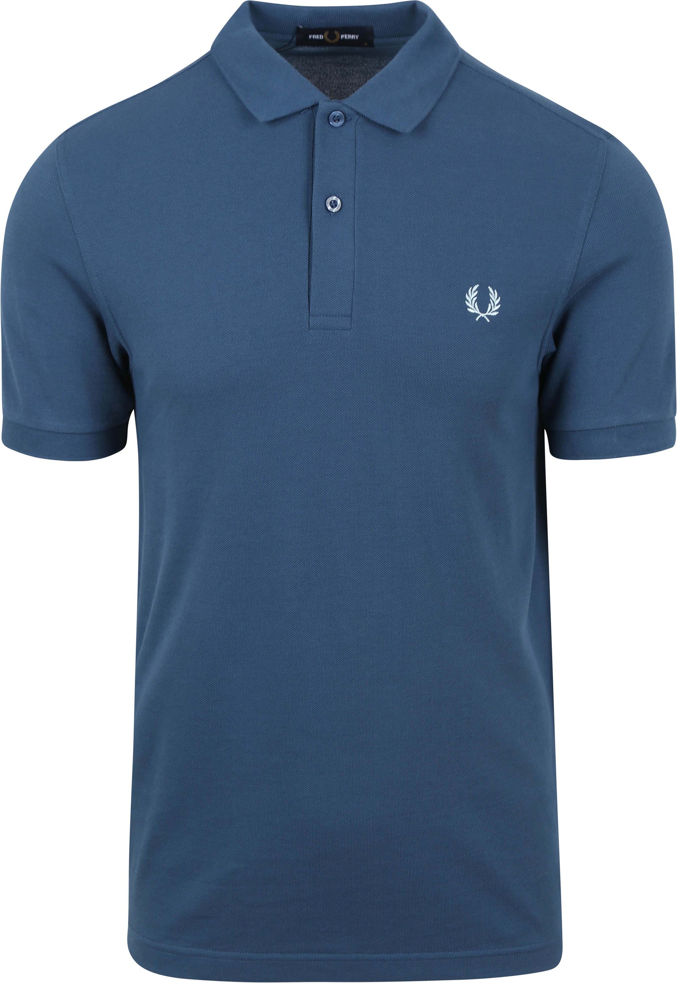 Fred Perry Polo Shirt Plain Mid Blue M6000-V06 order online