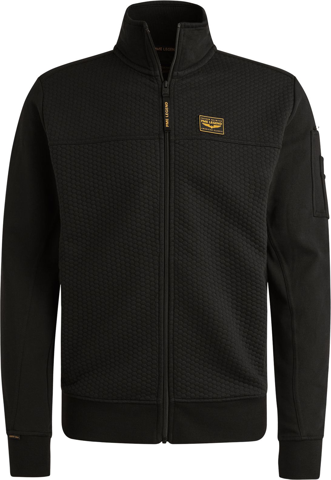 PME Legend Vest Jacquard Interlock Zwart PSW2509436-999 kopen | Suitable
