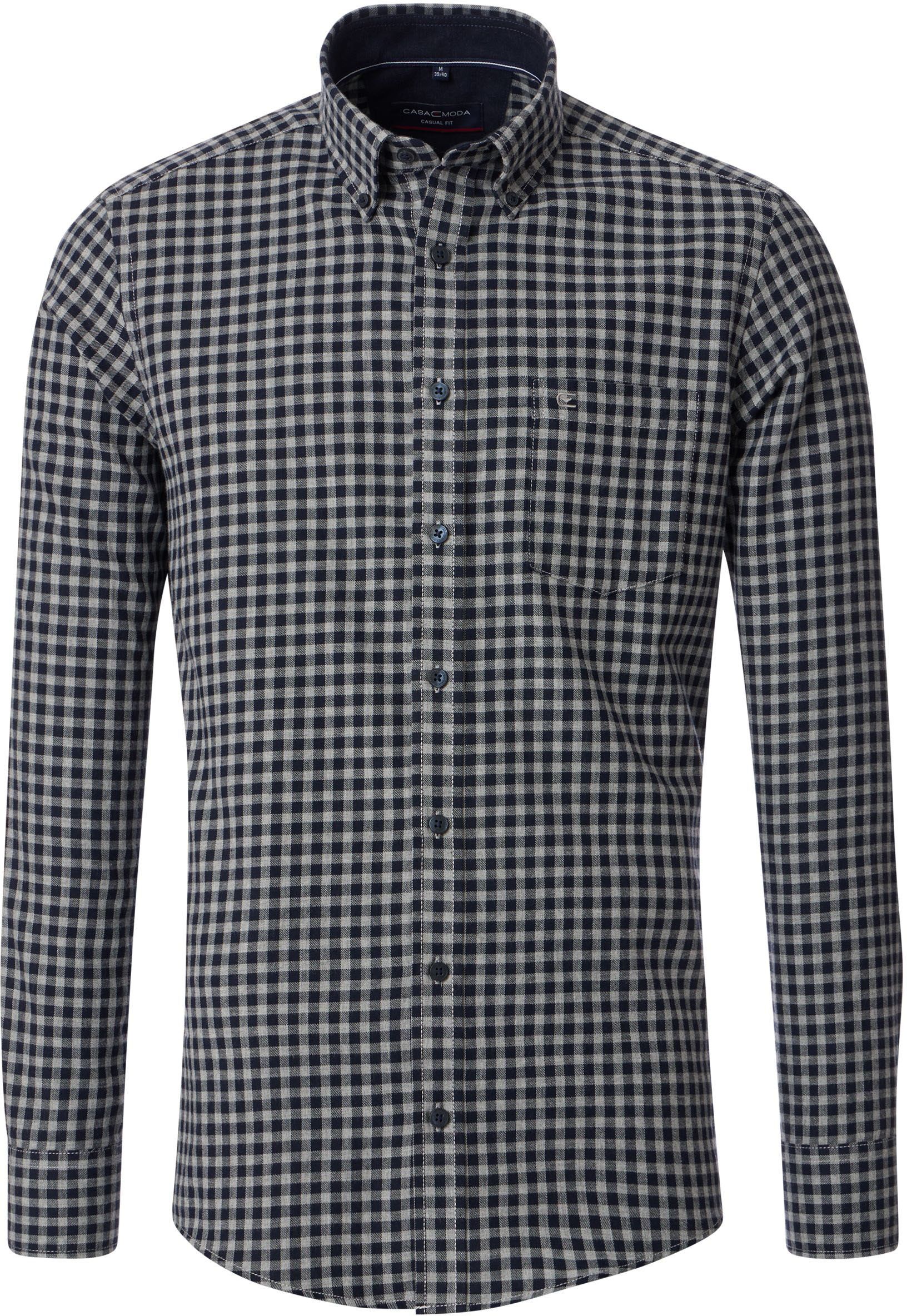 Casa Moda Casual Shirt Checks Navy 444304000-103 order online | Suitable