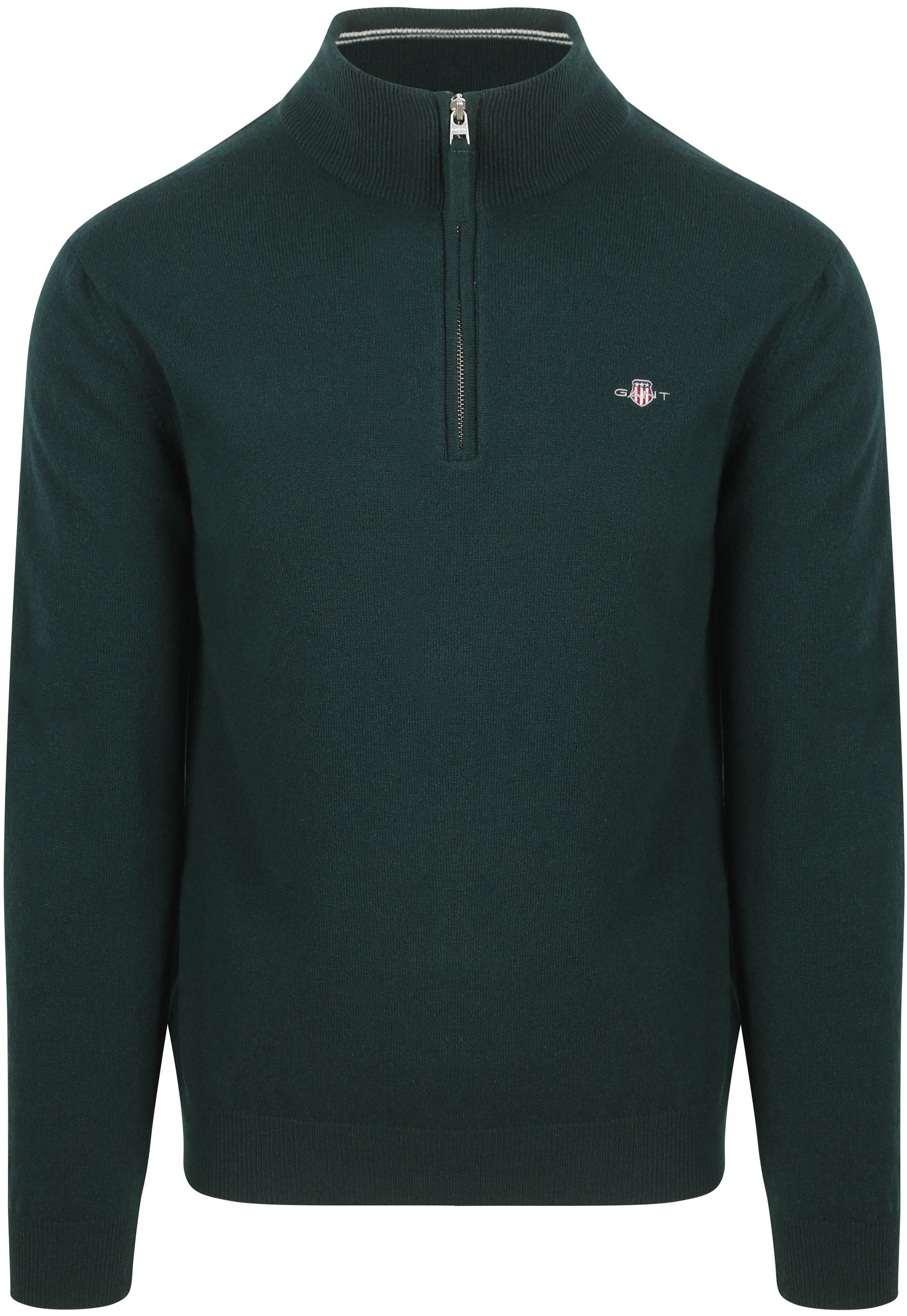 Gant Halfzip Wol Trui Logo Groen 87213-374 kopen | Suitable