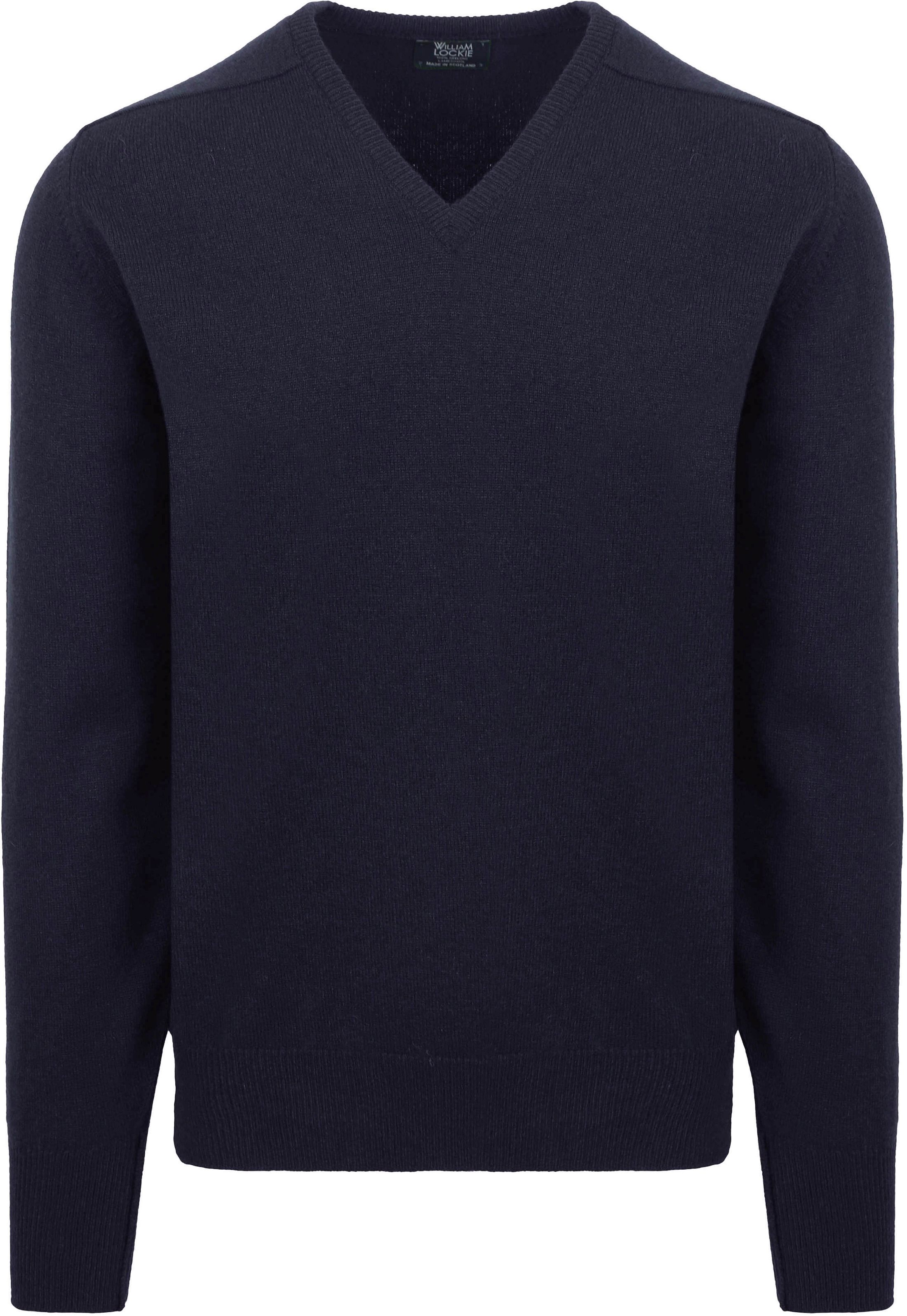 William Lockie V-Neck Lambswool Navy 7092DF-11 Navy order online | Suitable