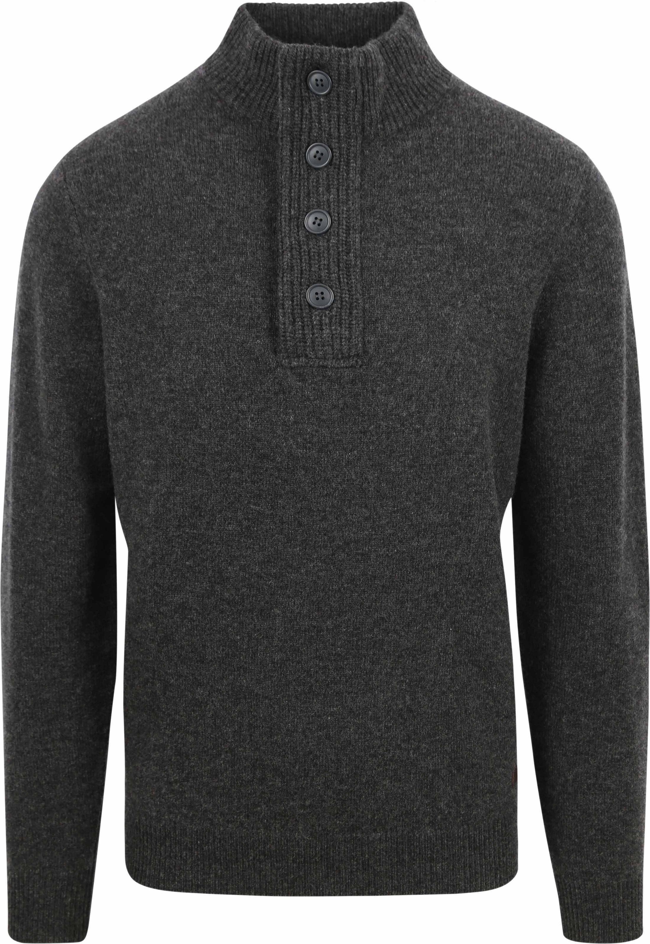 Barbour Trui Wol Patch Antraciet MKN0585-CH91 kopen | Suitable