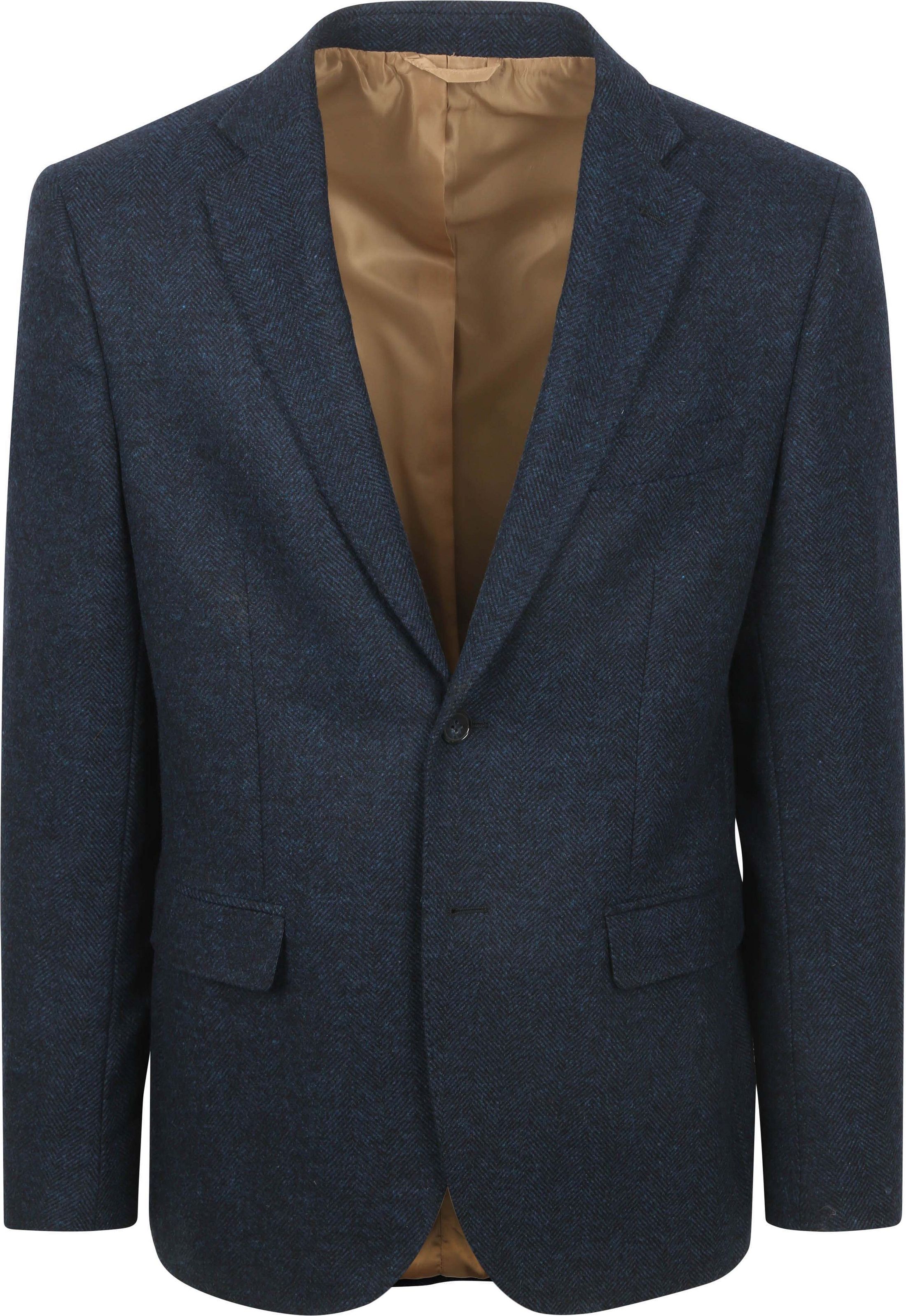 Suitable Blazer Herringbone Merino Wool Navy BL-HERR-STBL-25.03 order online | Suitable