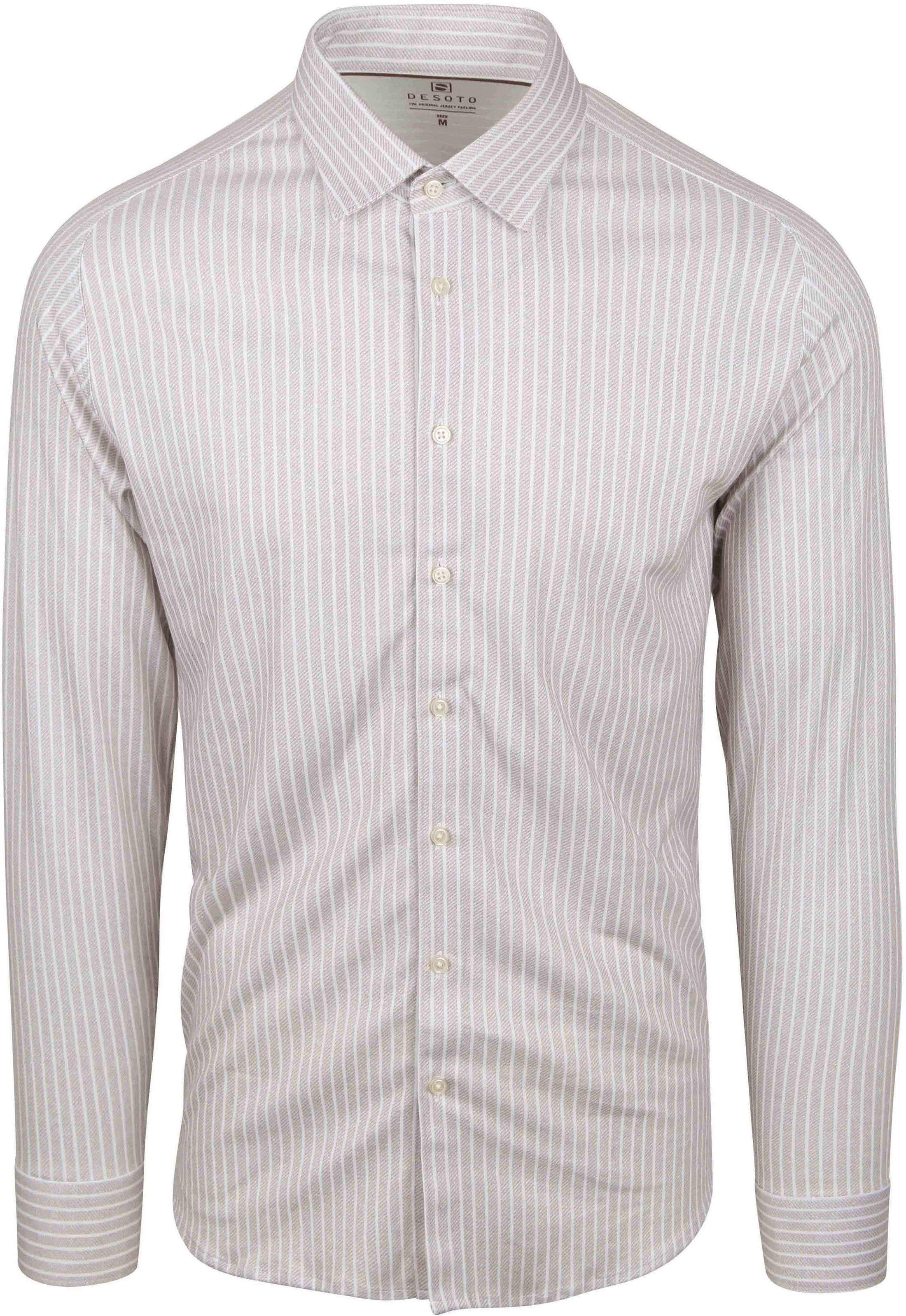 Desoto Shirt Kent Stripes Beige 87228-3-812 order online | Suitable