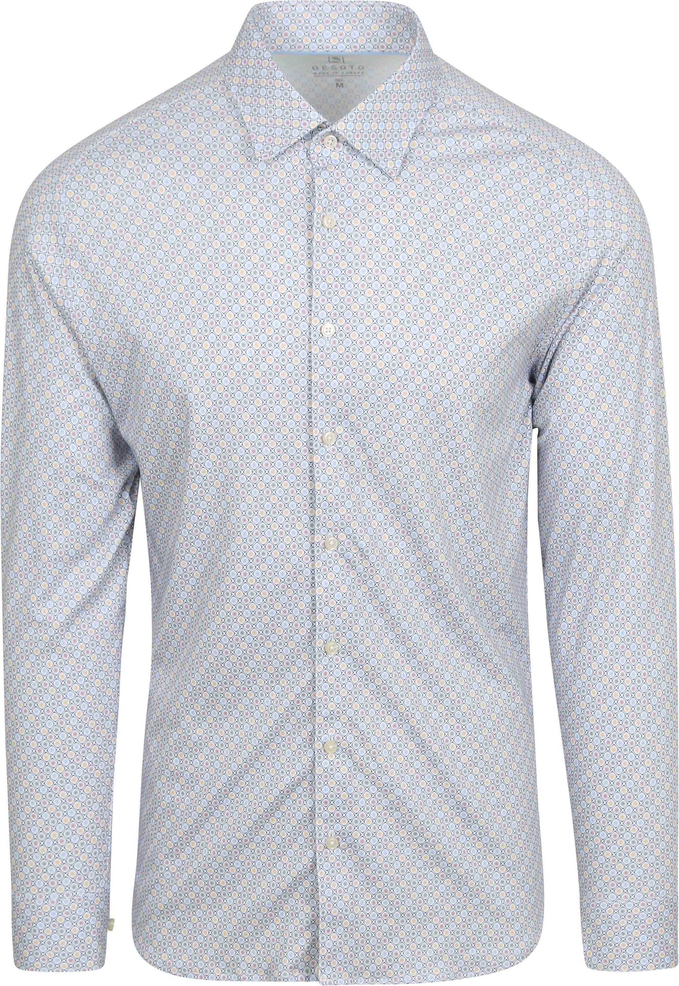 Desoto Shirt Print Light Blue order online | 81128-3-188 | Suitable Lithuania