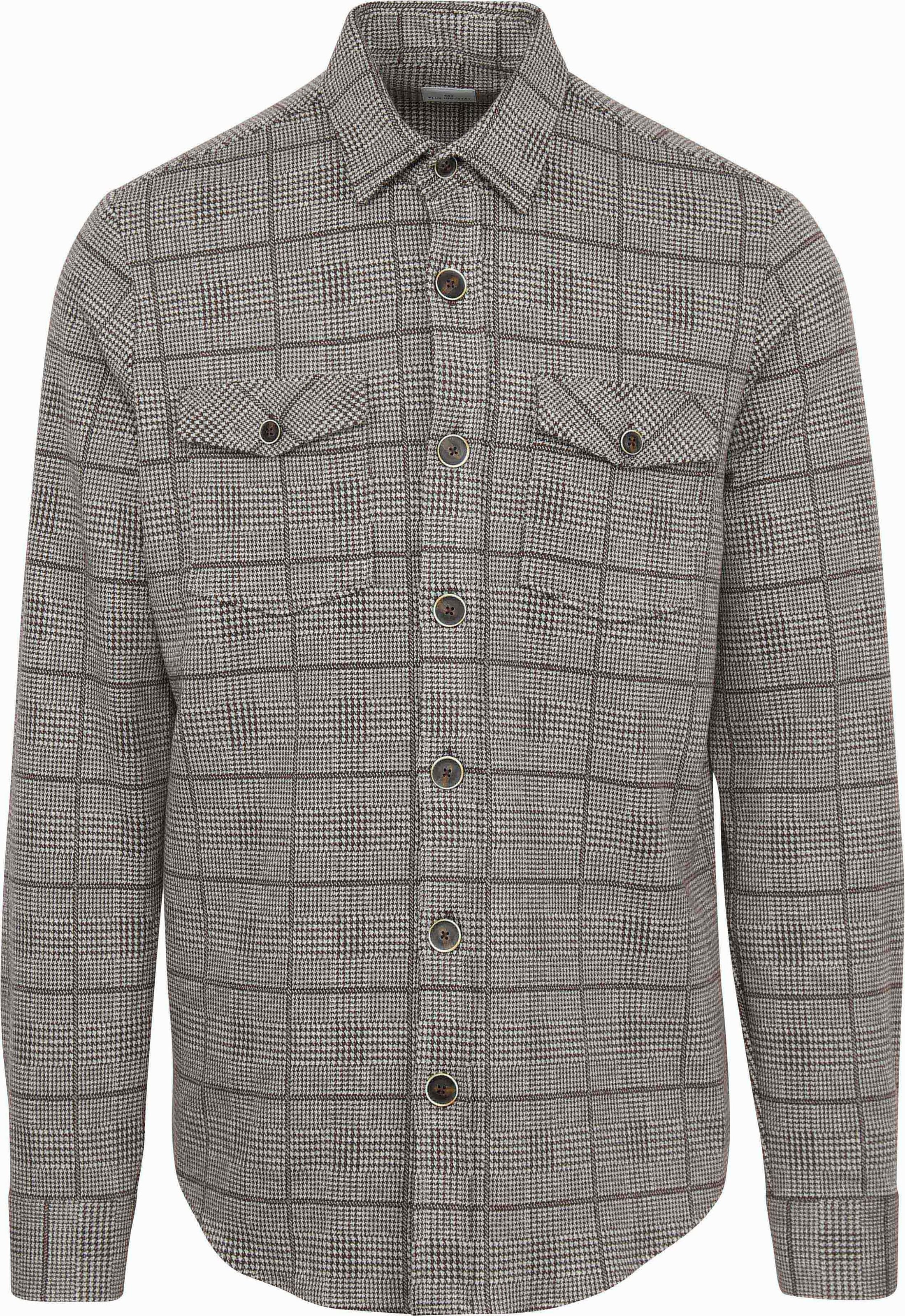 Blue Industry Overshirt Print Brown  3125.32-brown order online | Suitable