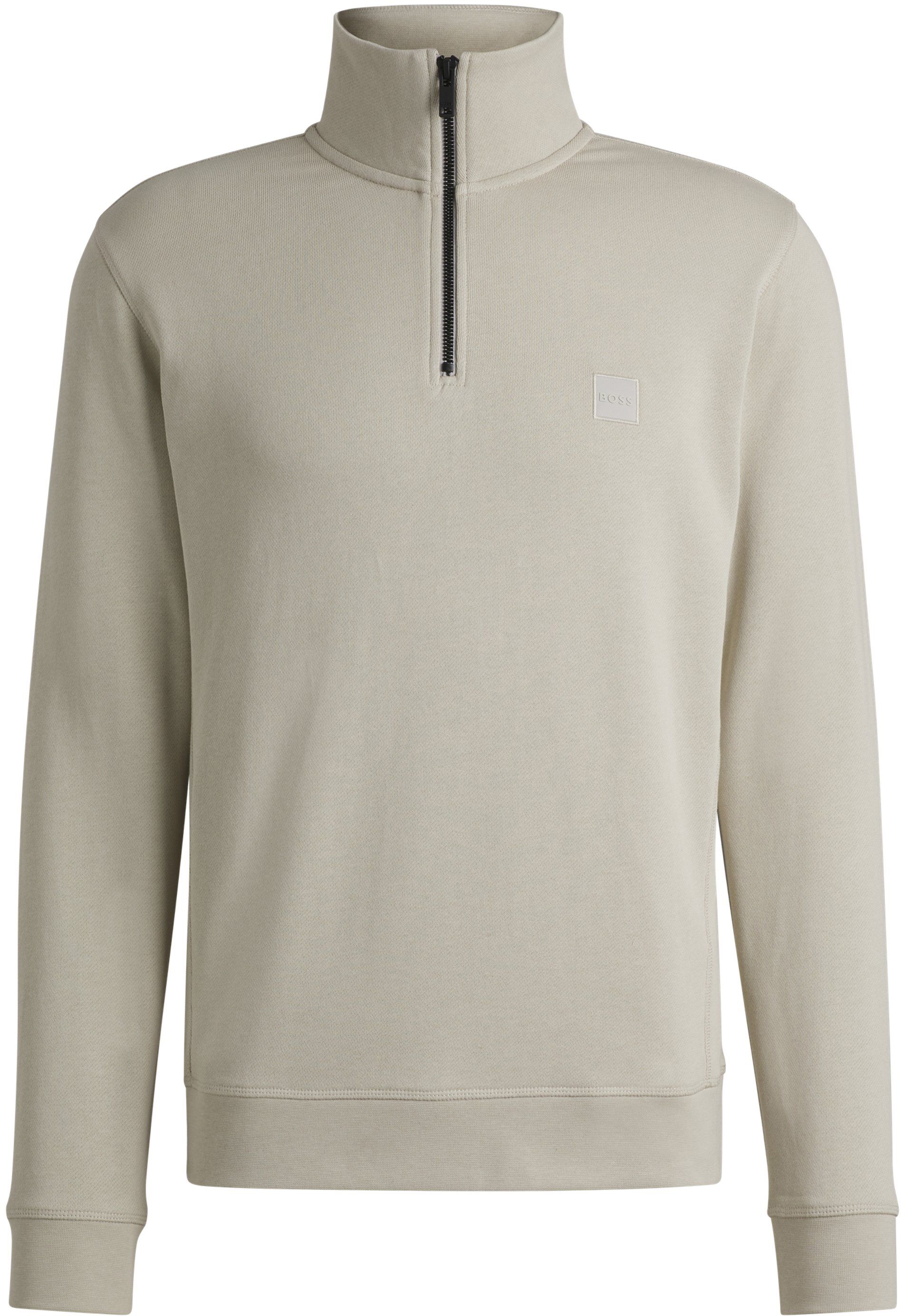 BOSS Pull Zetrust Demi-Zip Beige Clair 50468926-271 commander en ligne | Suitable