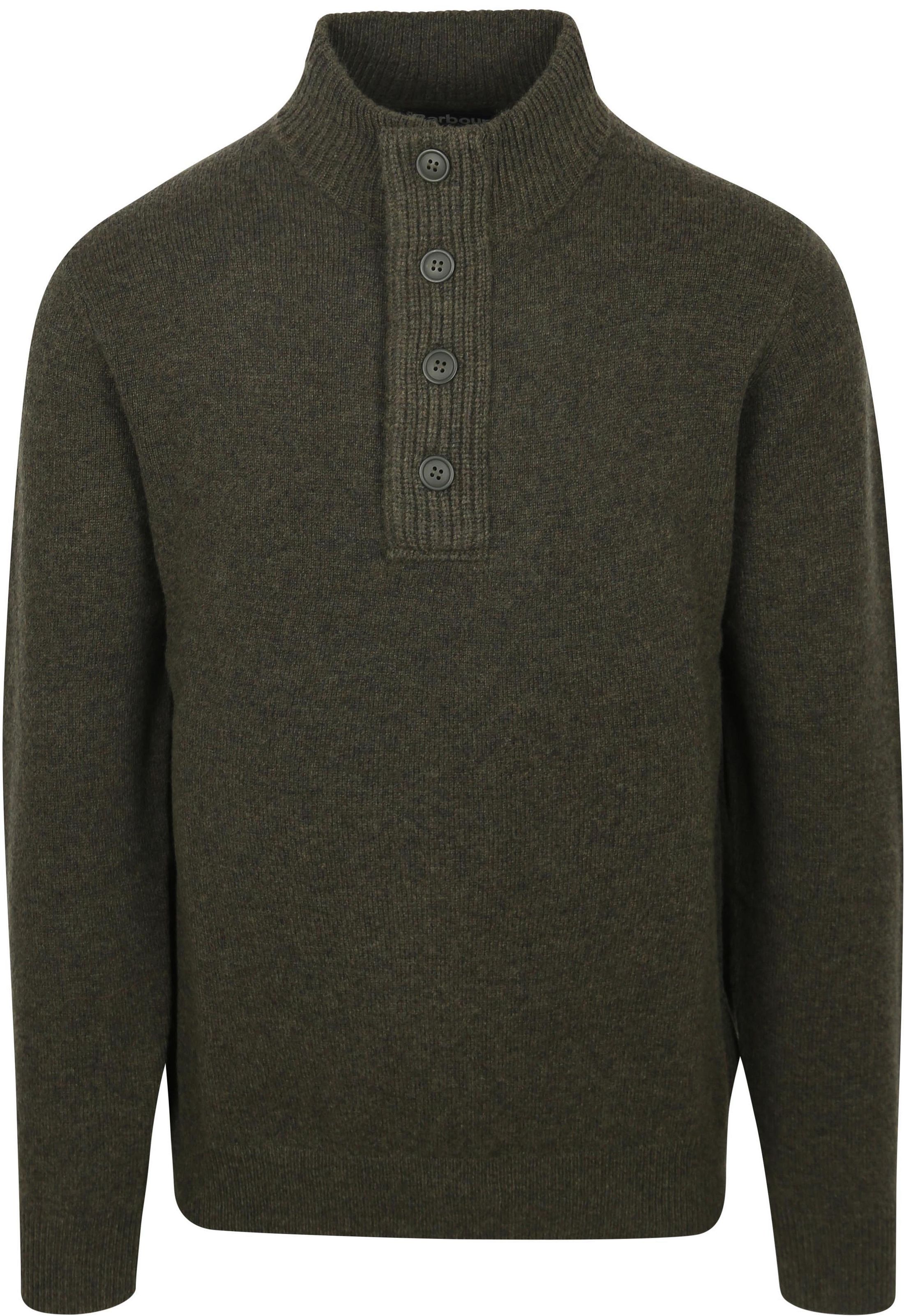 Barbour Sweater Wool Patch Green MKN0585-GN73 order online | Suitable