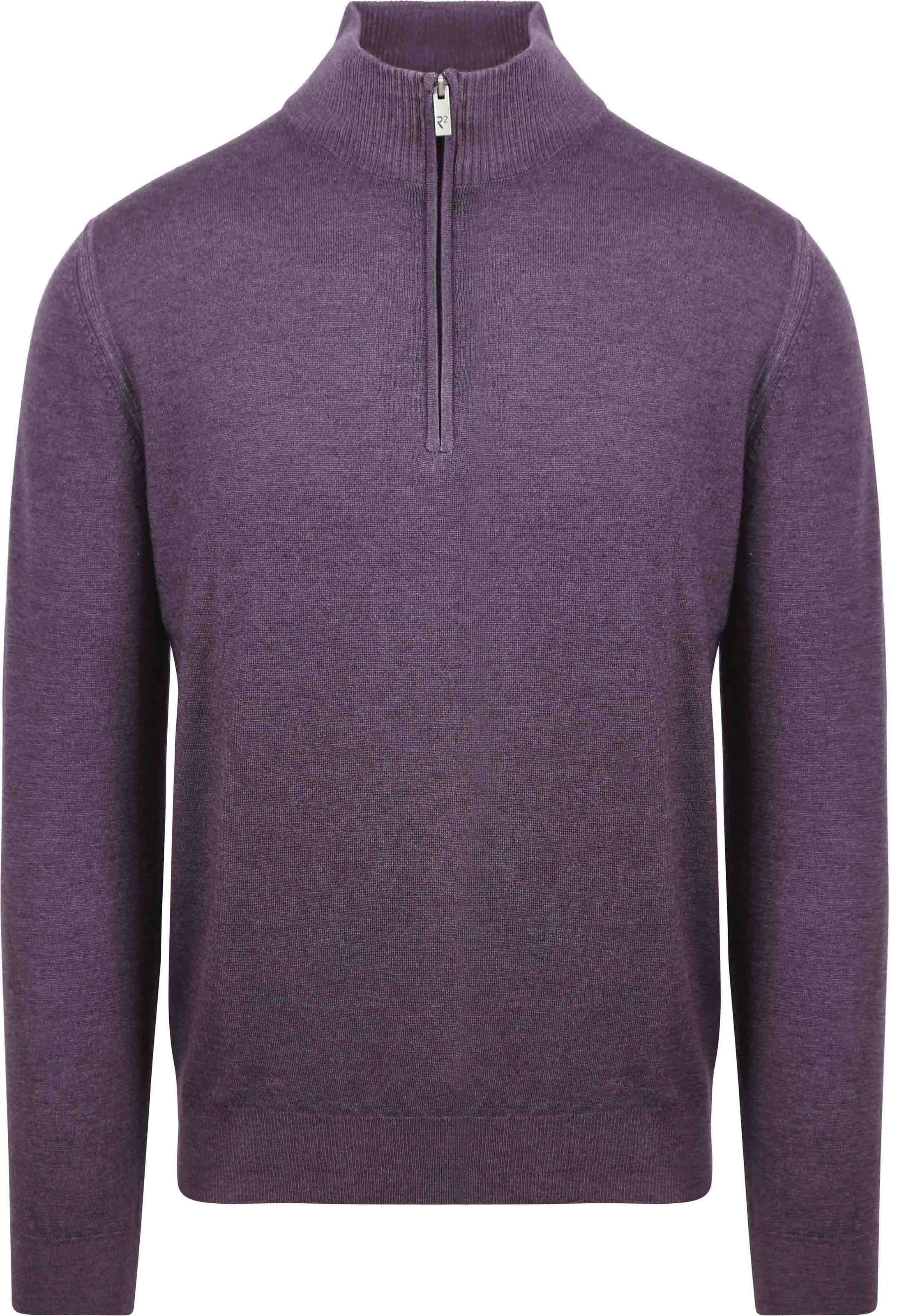 R2 Half Zip Pullover Merino Wool Purple order online | 122.ZIP.001-064 | Suitable Norway