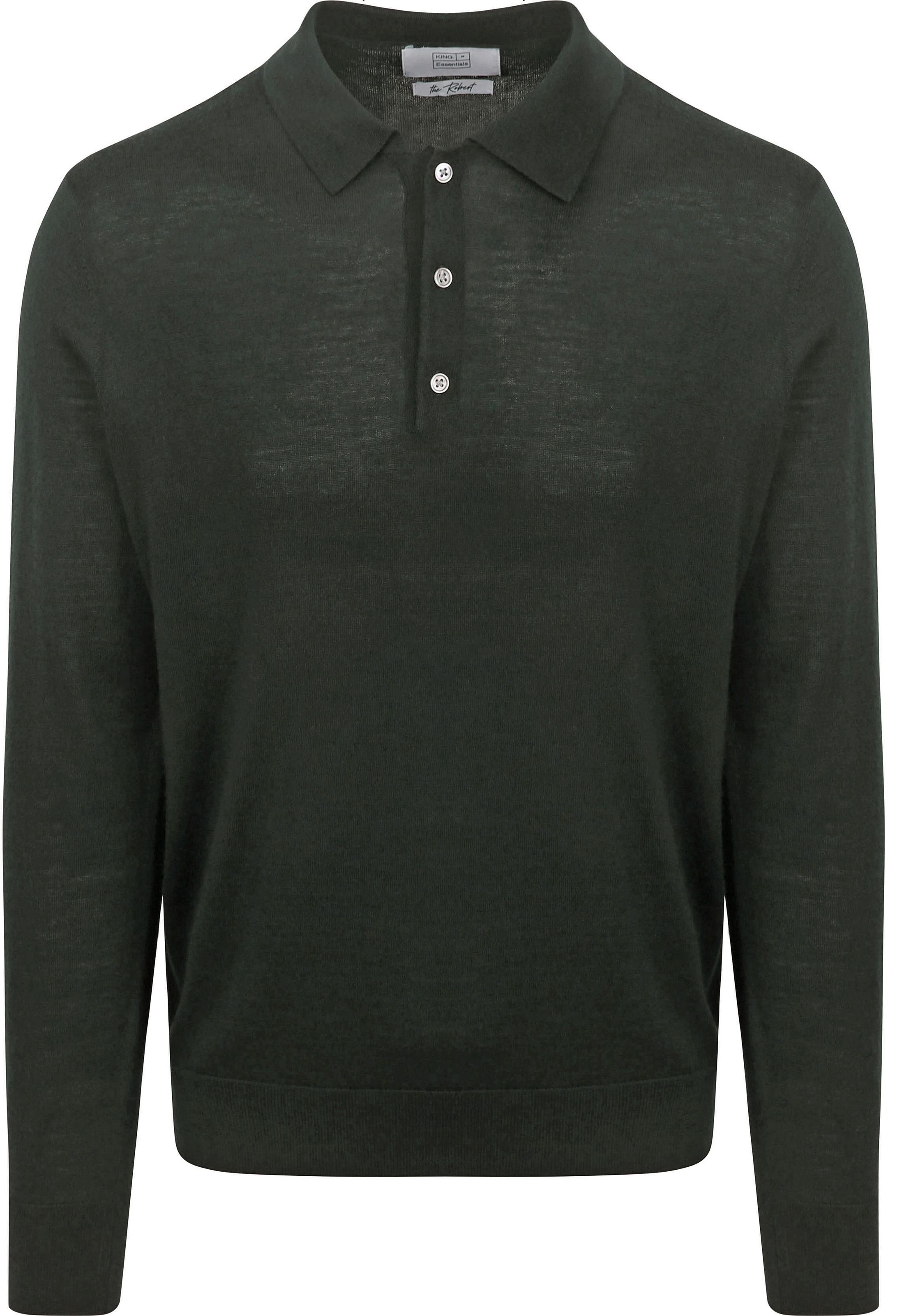 King Essentials The Robert Long Sleeve Poloshirt Merino Dunkelgrün KM111030002-G035T kaufen | Suitable