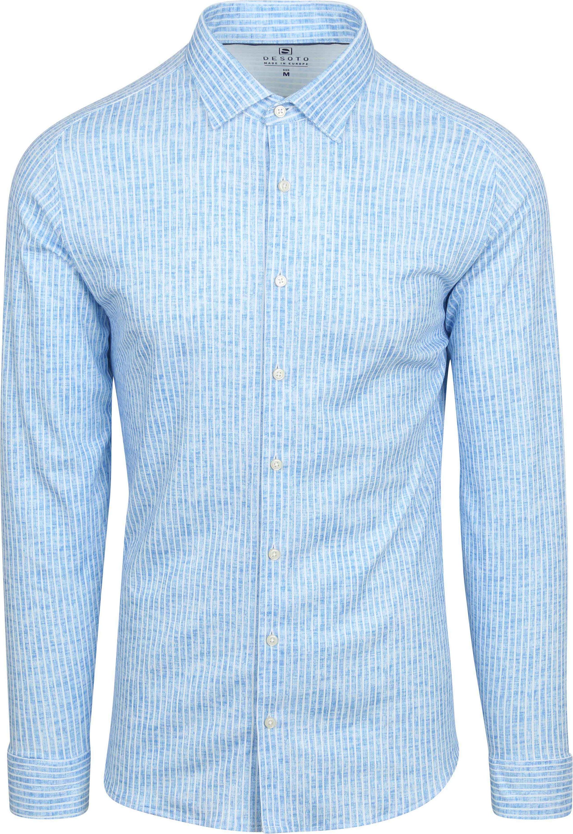 Desoto Shirt Kent Monochrome Stripes Blue  82428-3-533 order online | Suitable