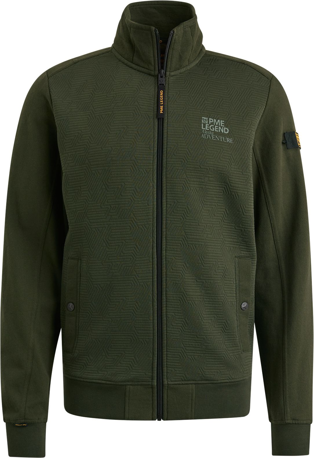 PME Legend Cardigan Jacquard Interlock Olive Green order online | PSW2408424-6154 | Suitable Spain