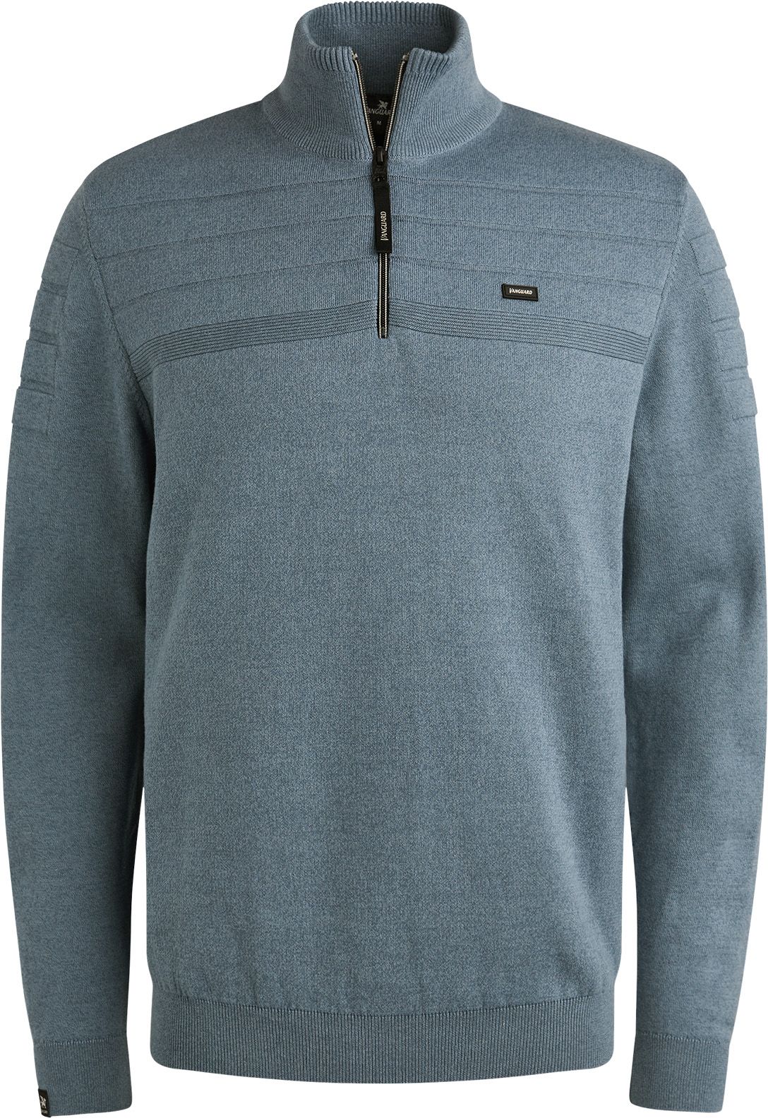 Vanguard Sweater Half Zip Textured Light Blue order online | Suitable