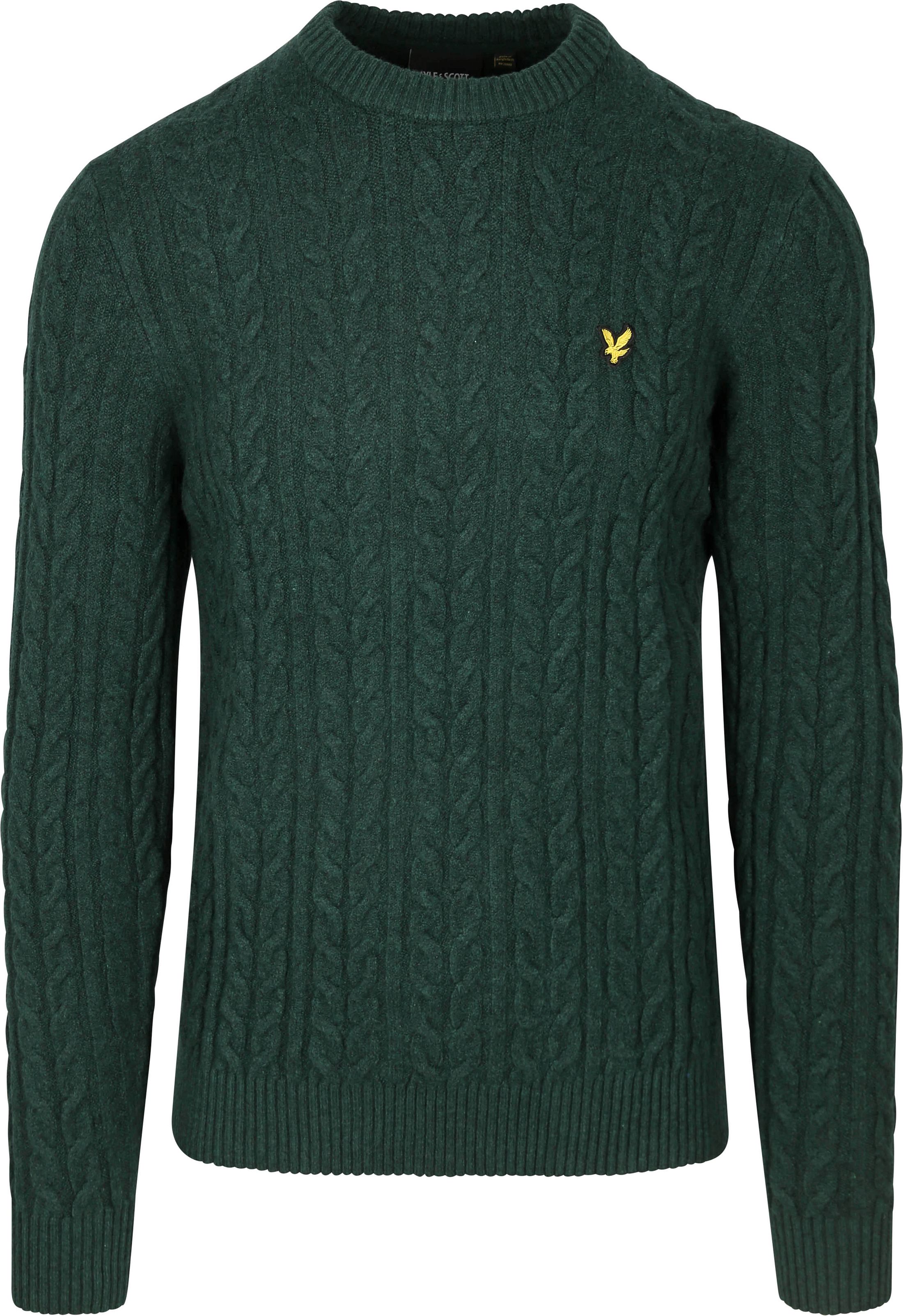 Lyle & Scott Cable Pullover Dark Green KN2115V-W507 order online | Suitable