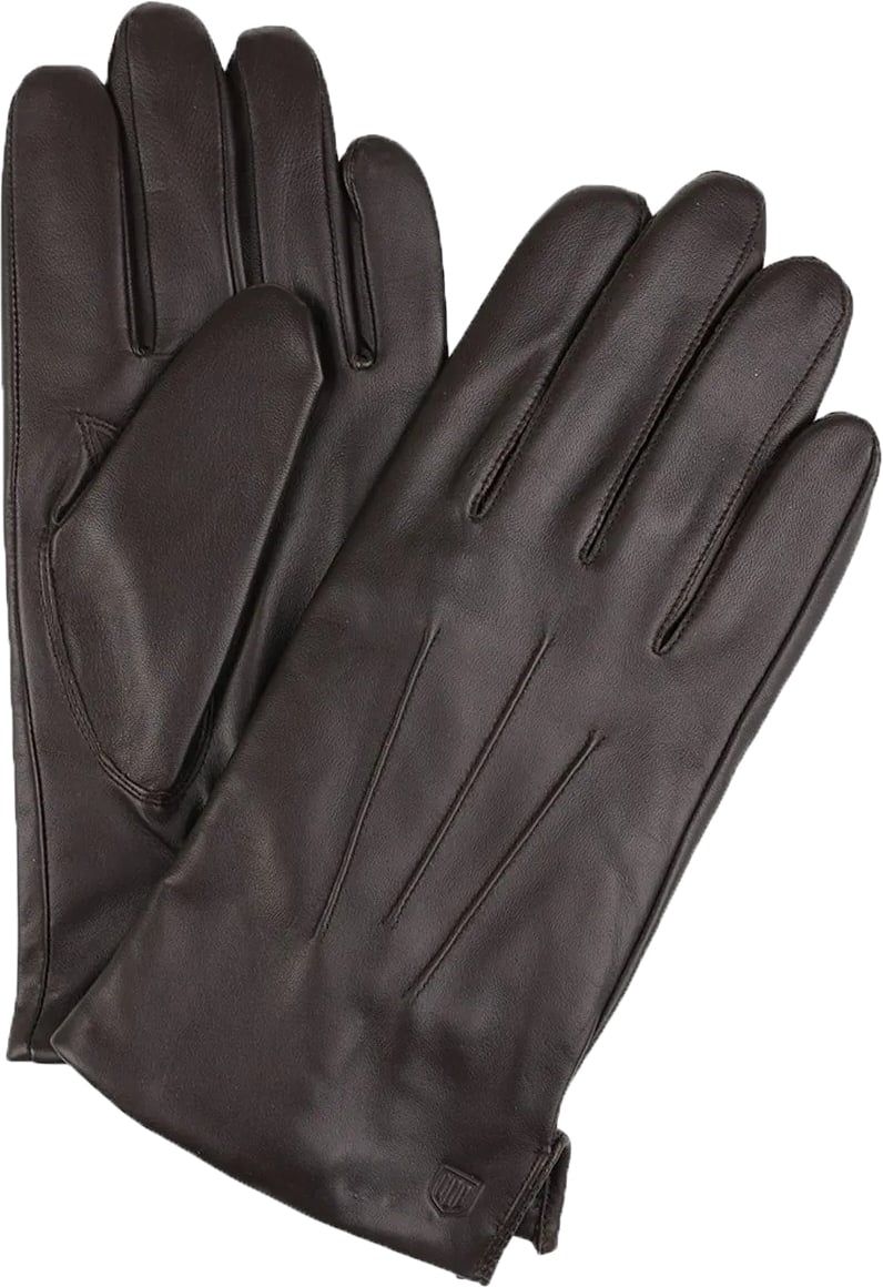 Profuomo Gloves Nappa Leather Brown size 10