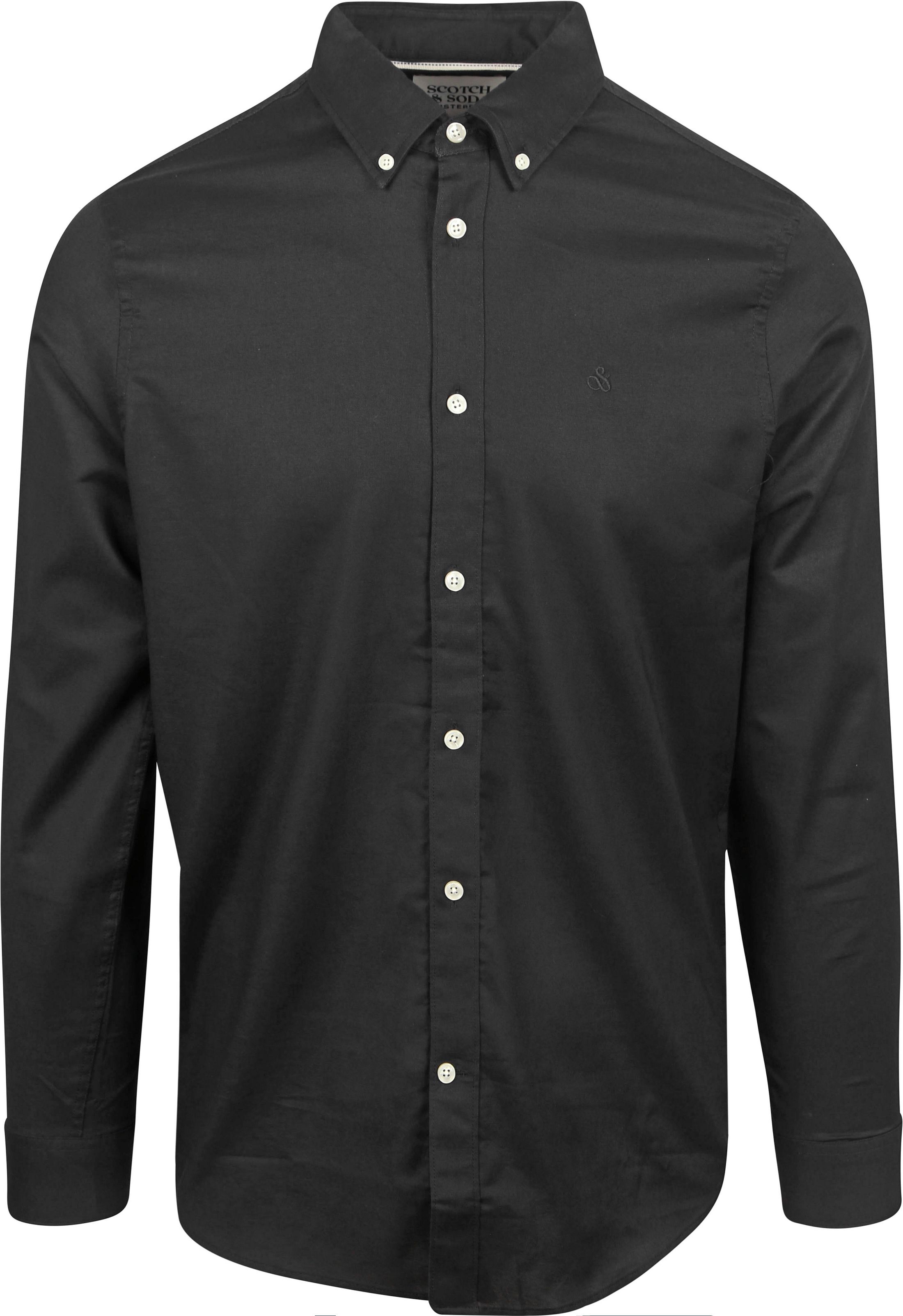 Scotch and Soda Core Oxford Overhemd Zwart 179186-001 kopen | Suitable